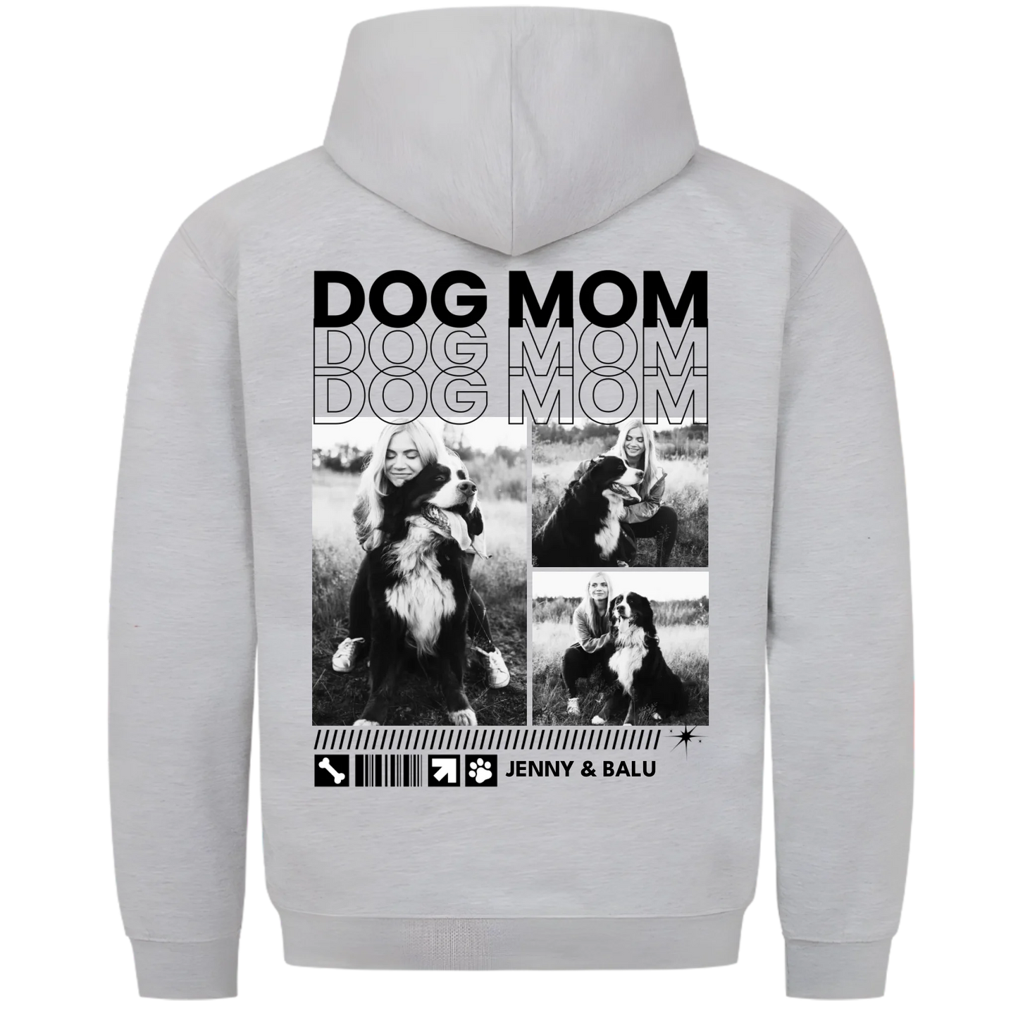 1000x1000 hoodie grau meliert hinten