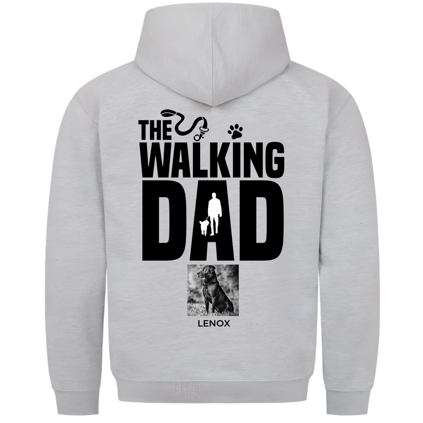 1000x1000 hoodie grau meliert hinten