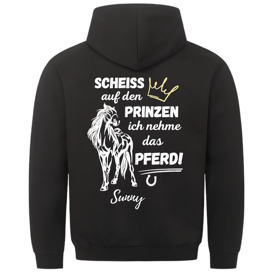 1000x1000 hoodie Schwarz hinten