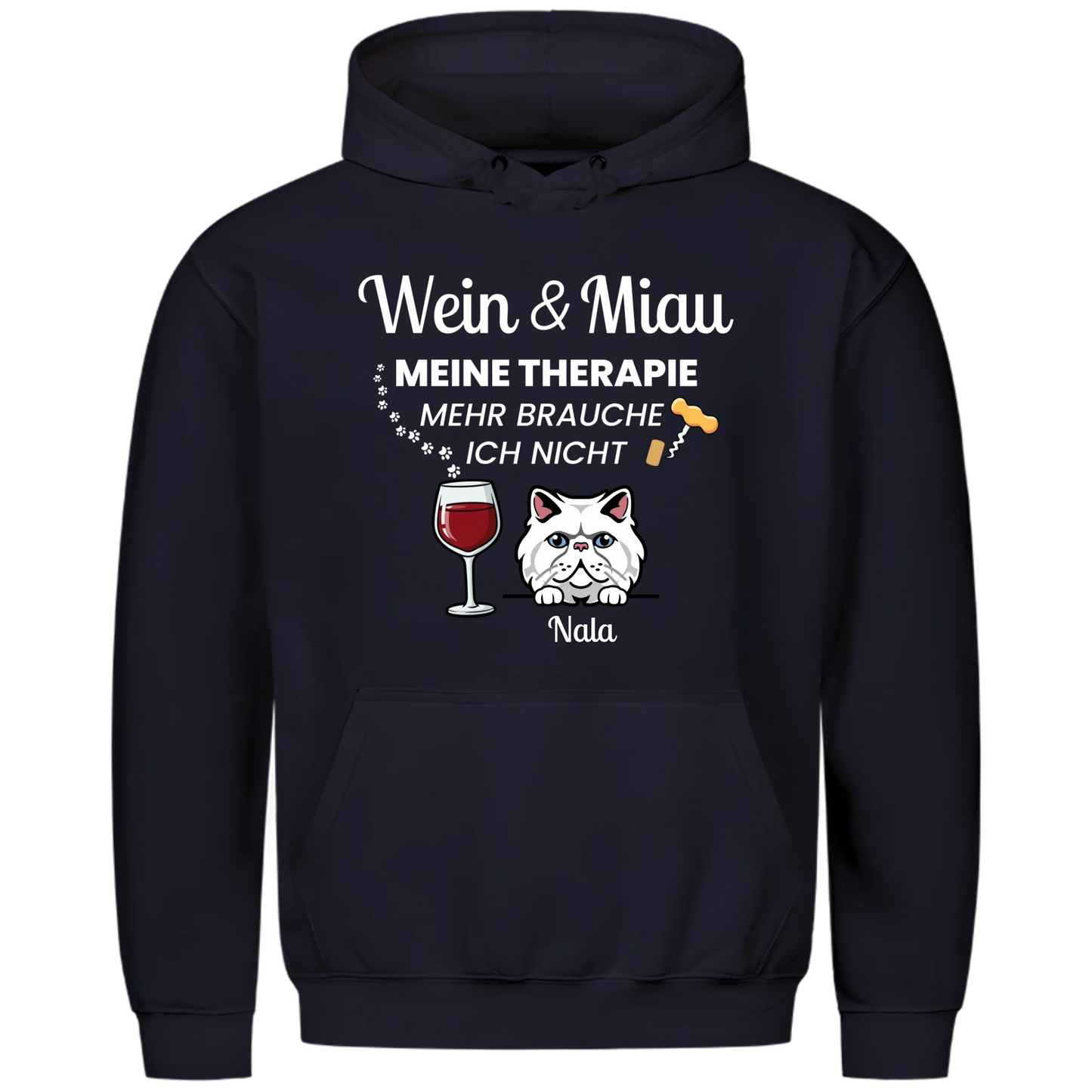 1000x1000 hoodie Blau vorne