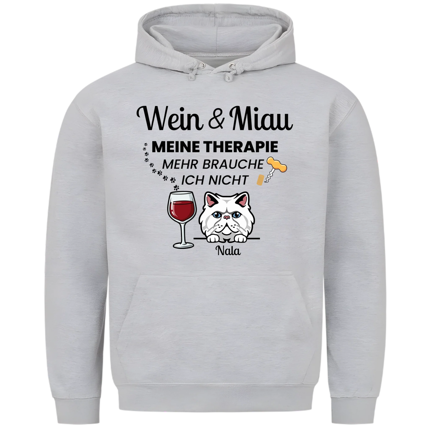 1000x1000 hoodie grau meliert vorne