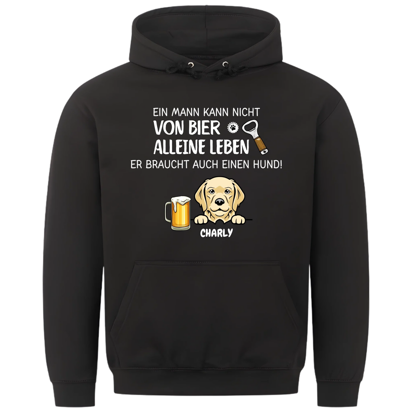 1000x1000 hoodie Schwarz vorne