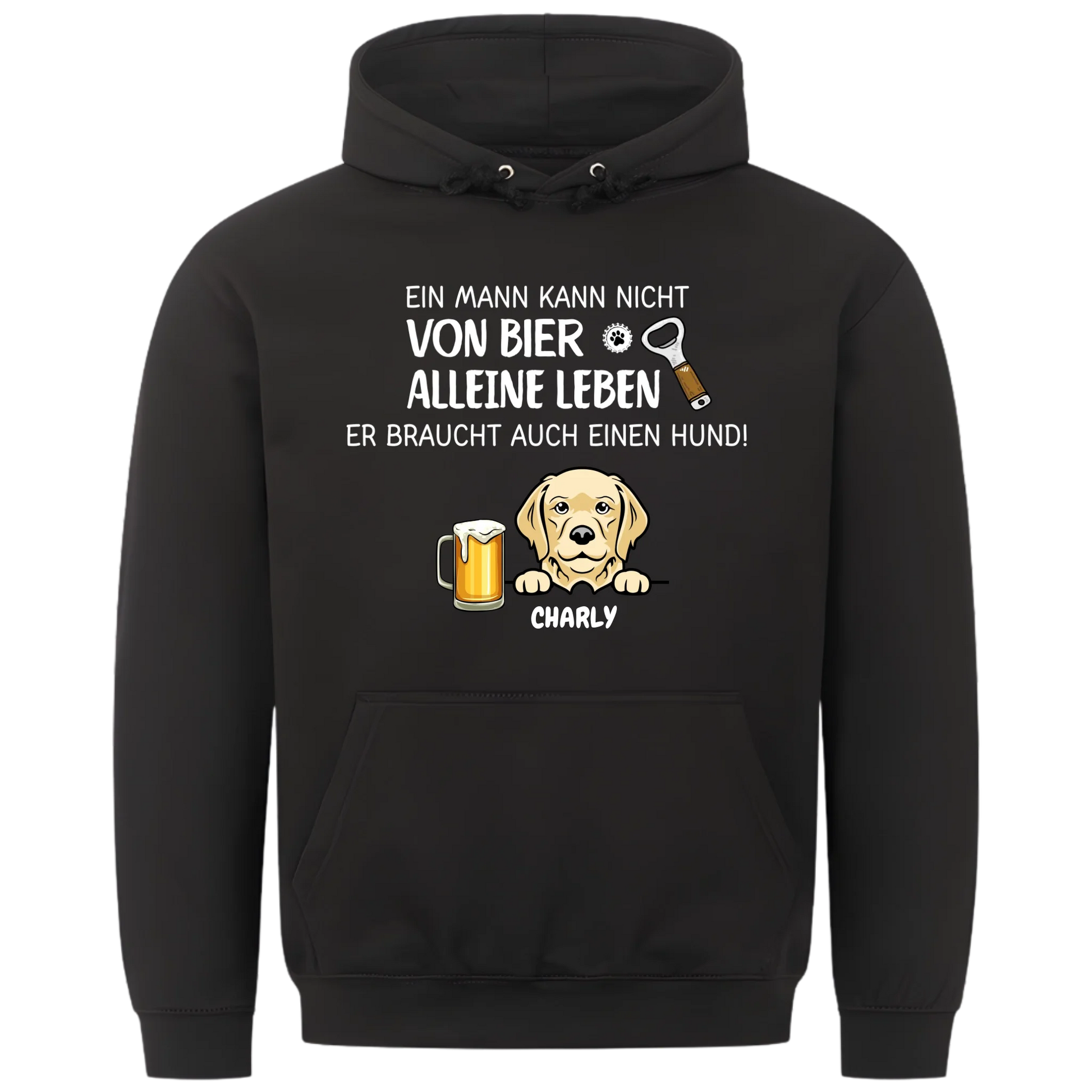 1000x1000 hoodie Schwarz vorne