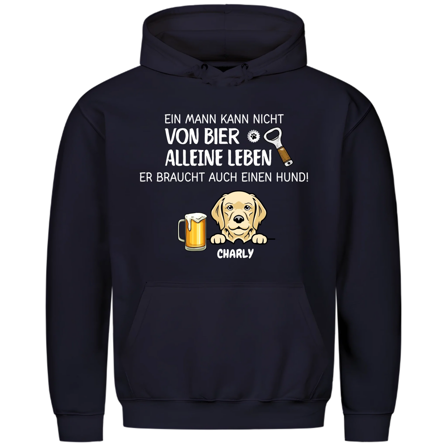 1000x1000 hoodie Blau vorne