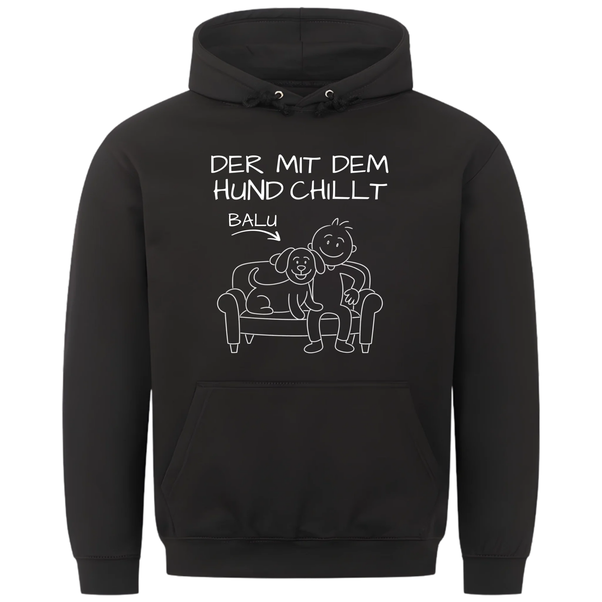 1000x1000 hoodie Schwarz vorne