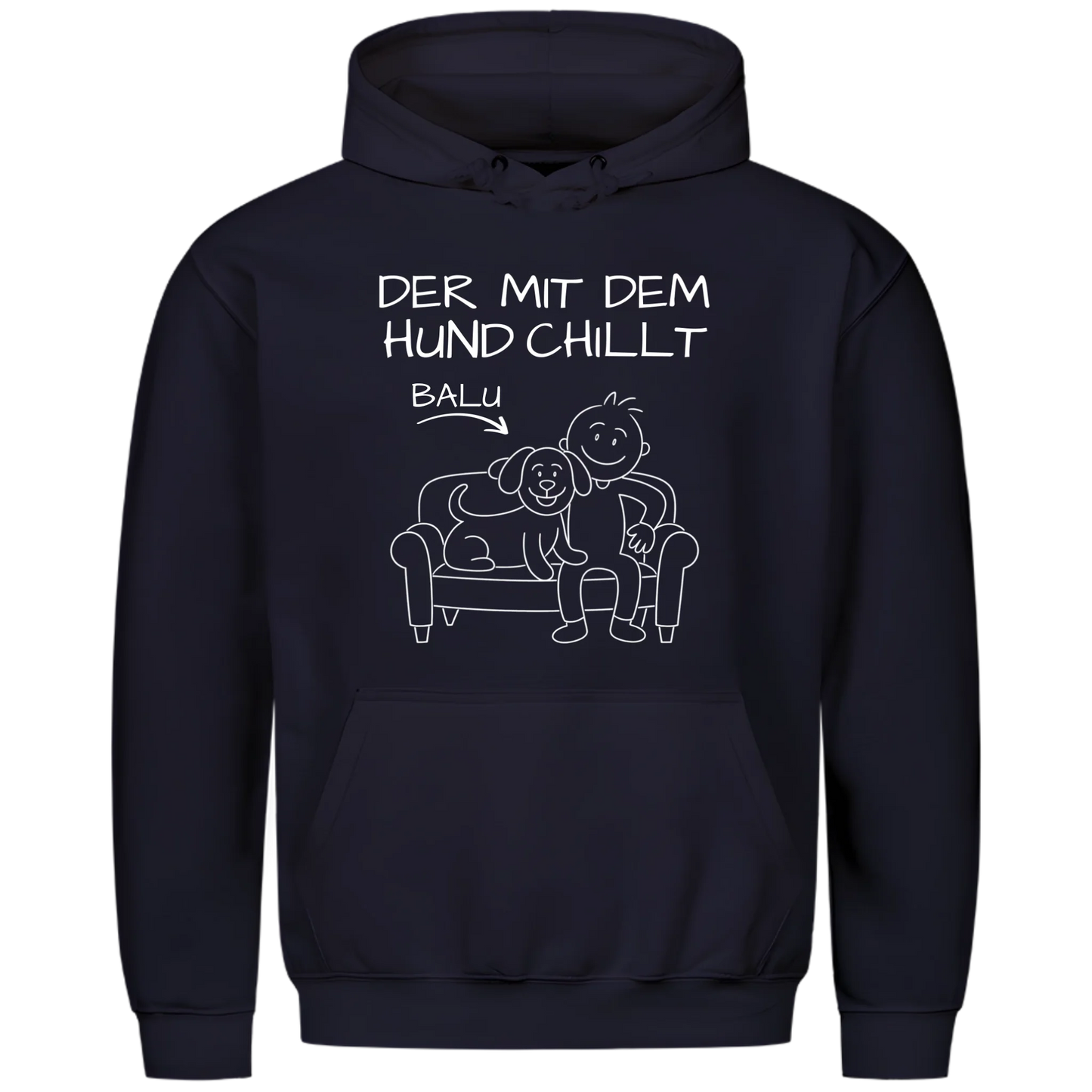 1000x1000 hoodie Blau vorne