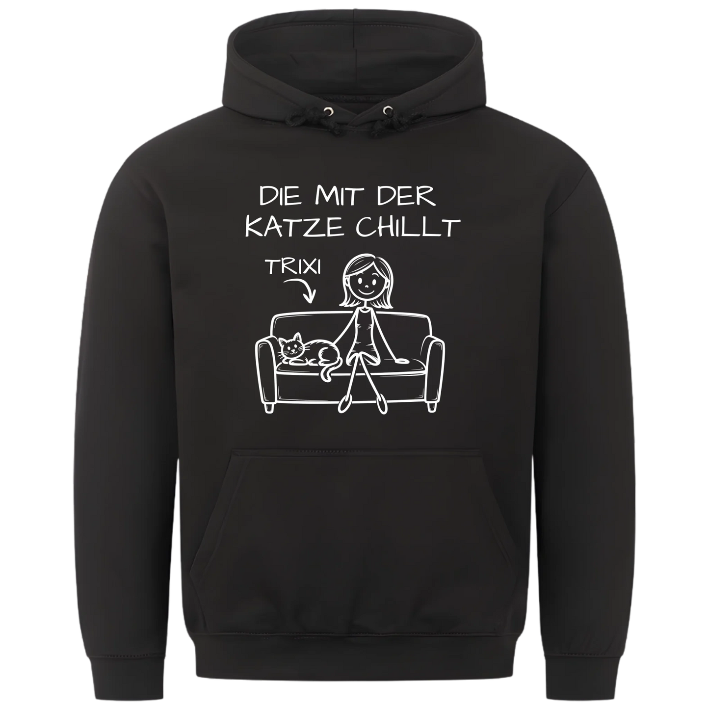 1000x1000 hoodie Schwarz vorne