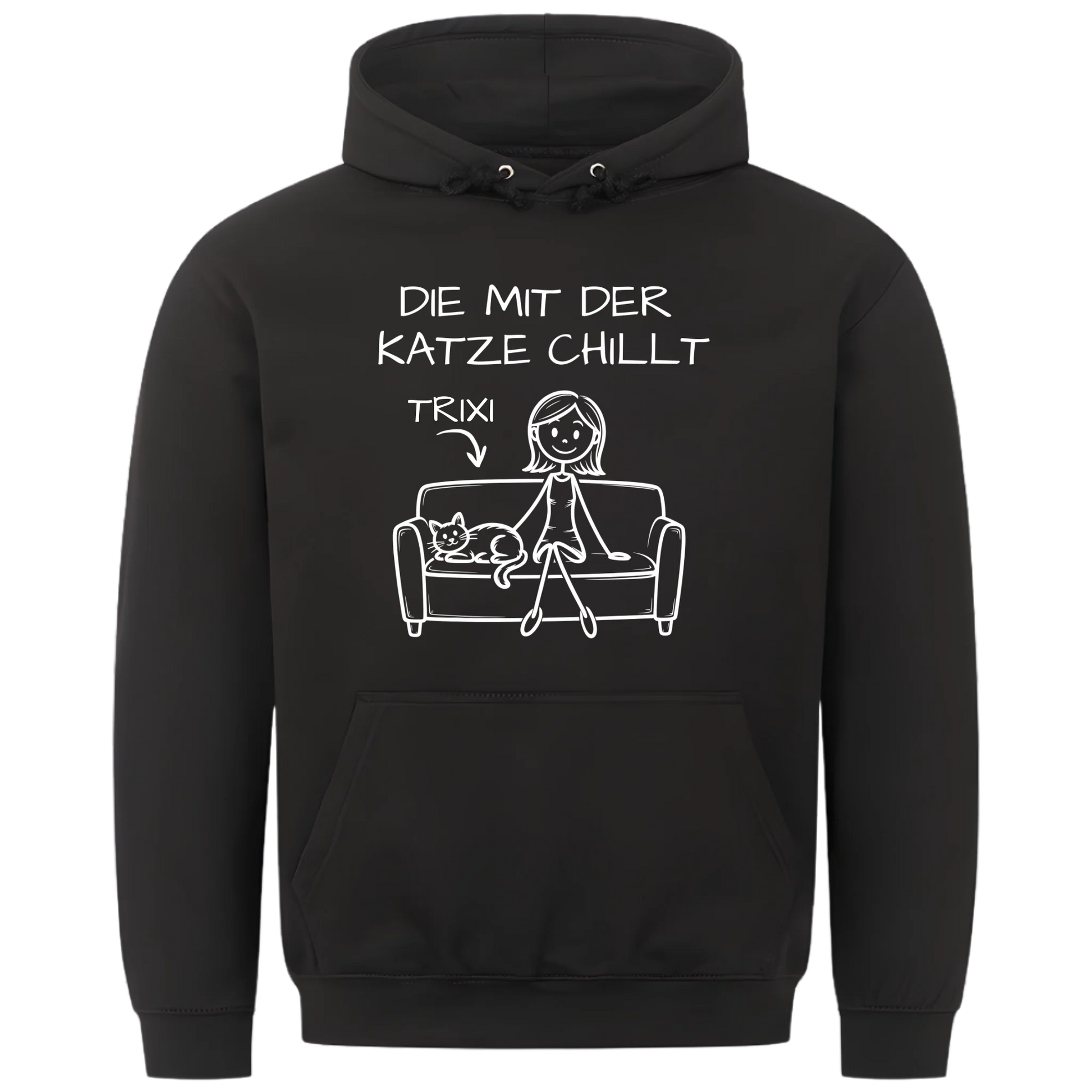 1000x1000 hoodie Schwarz vorne