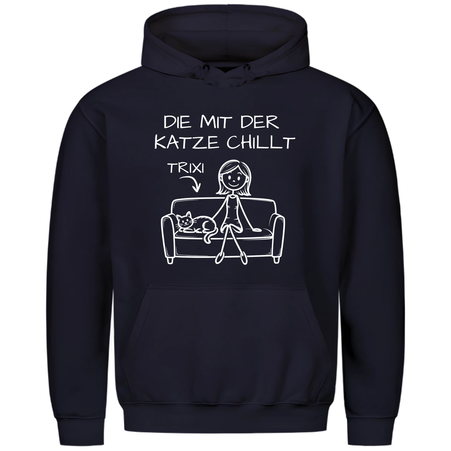 1000x1000 hoodie Blau vorne