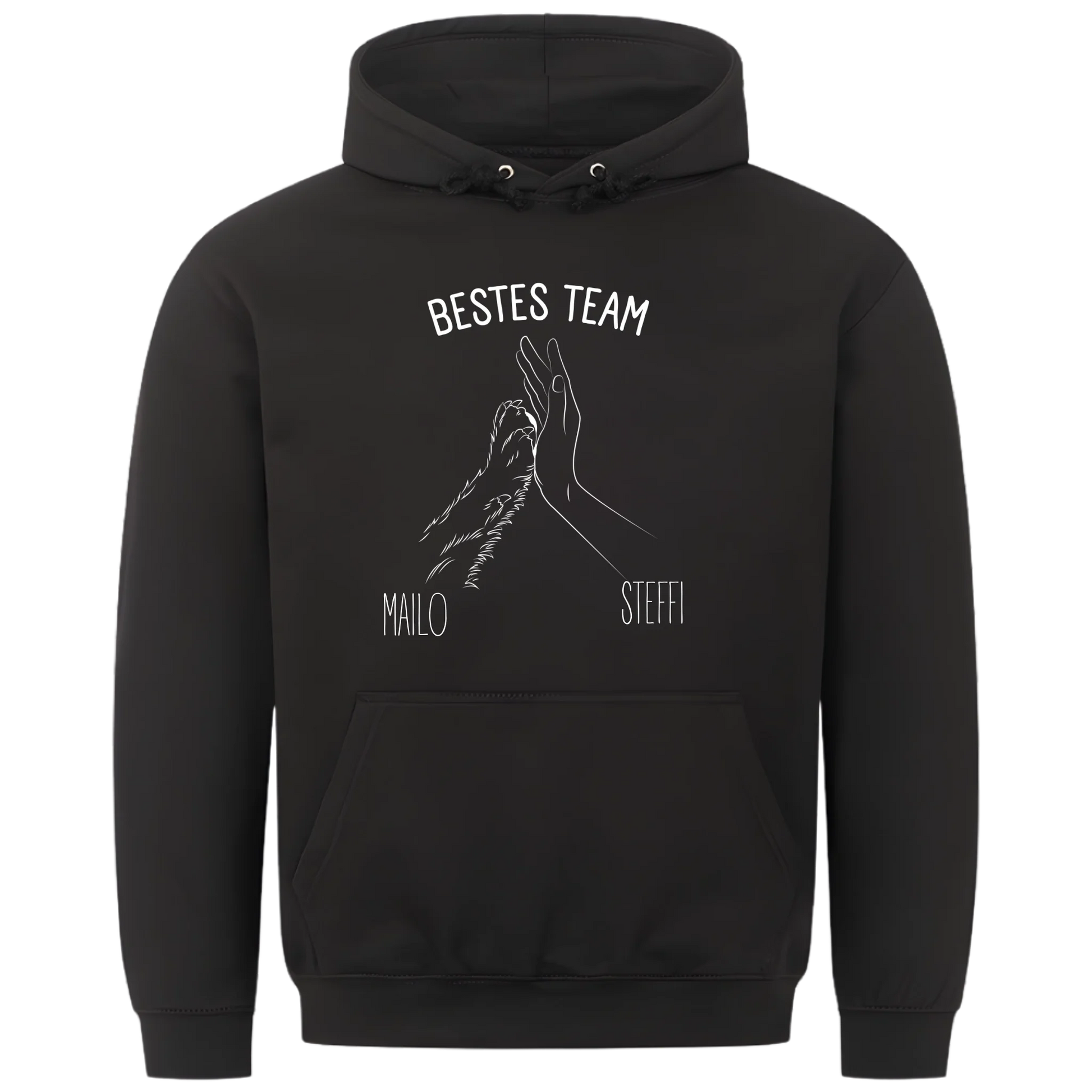 1000x1000 hoodie Schwarz vorne