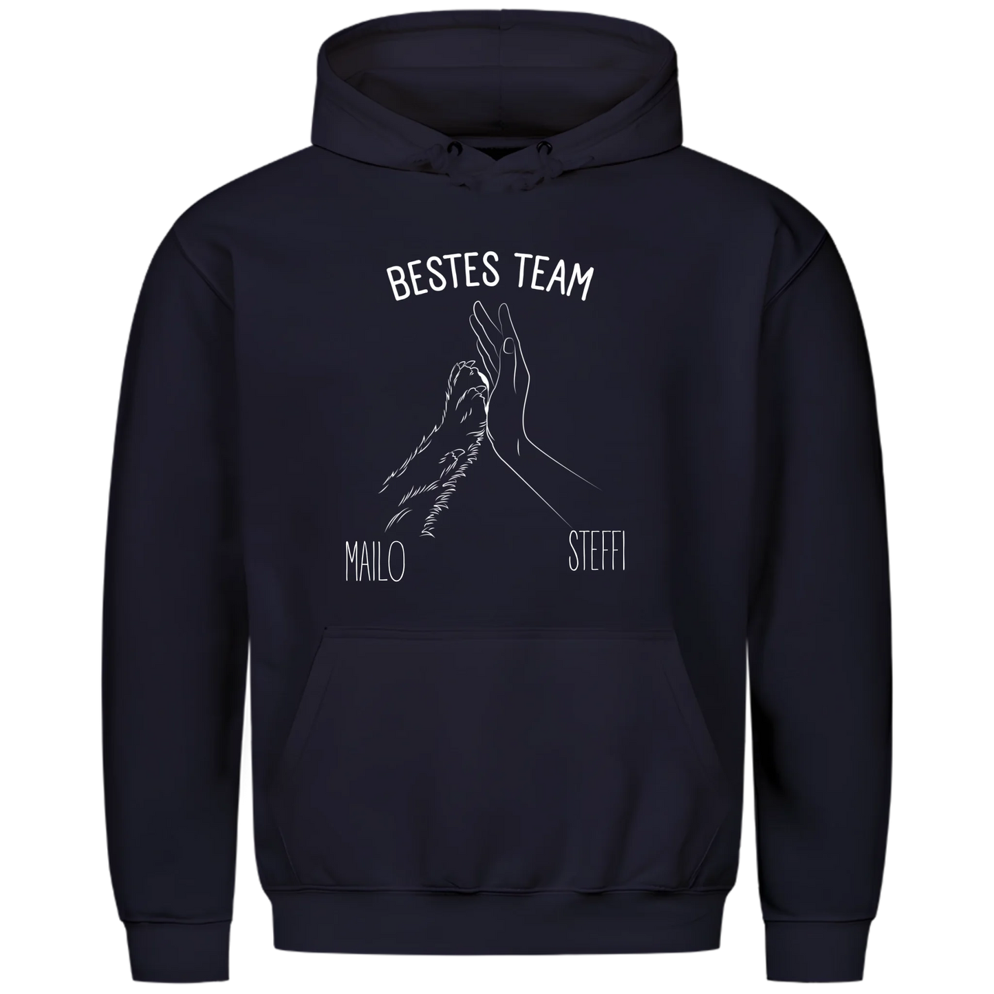 1000x1000 hoodie Blau vorne