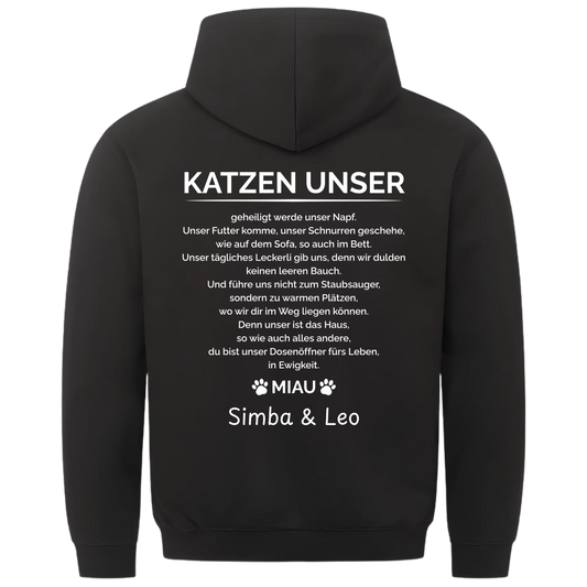 1000x1000 hoodie Schwarz hinten