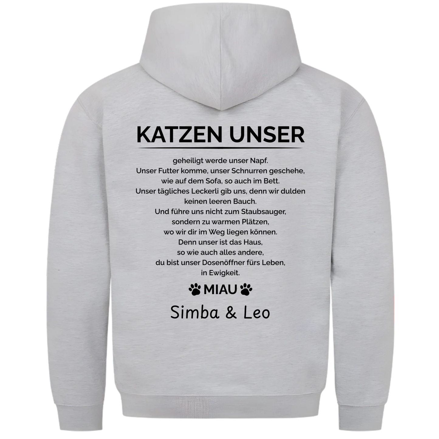 1000x1000 hoodie grau meliert hinten