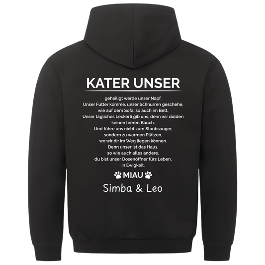 1000x1000 hoodie Schwarz hinten