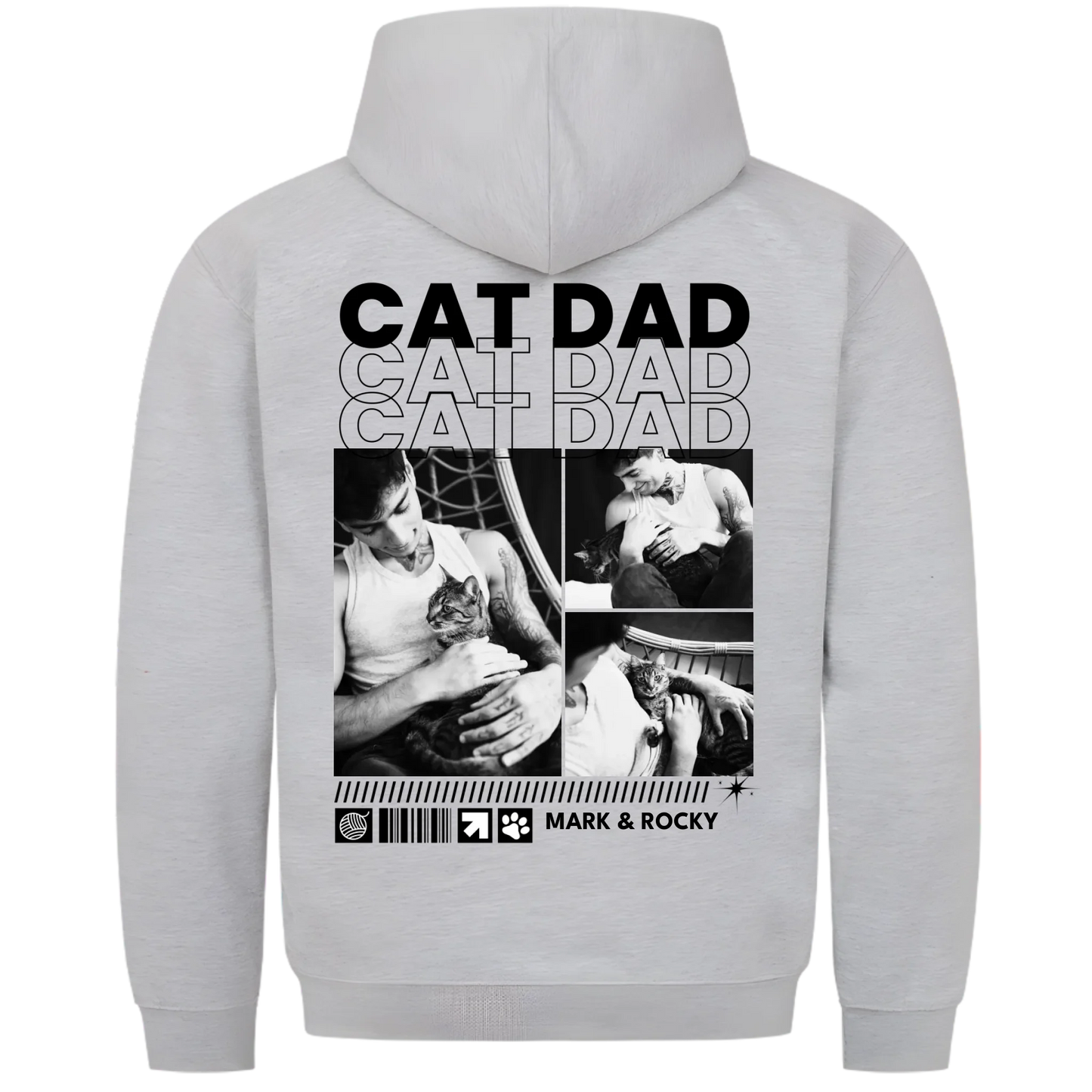 1000x1000 hoodie grau meliert hinten