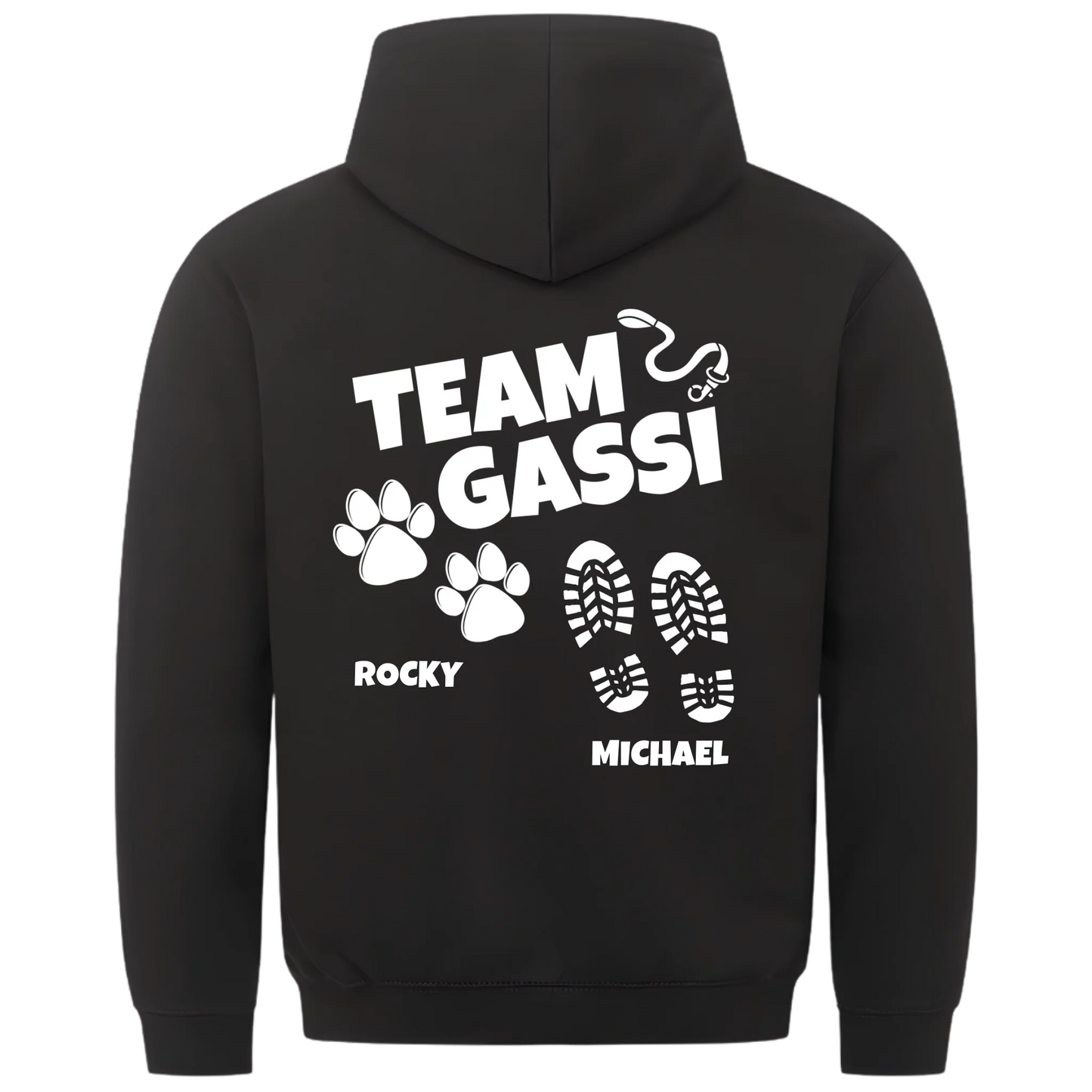 1000x1000 hoodie Schwarz hinten