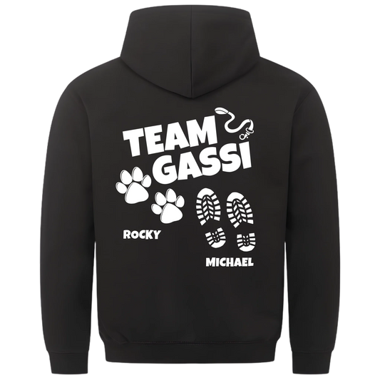 1000x1000 hoodie Schwarz hinten