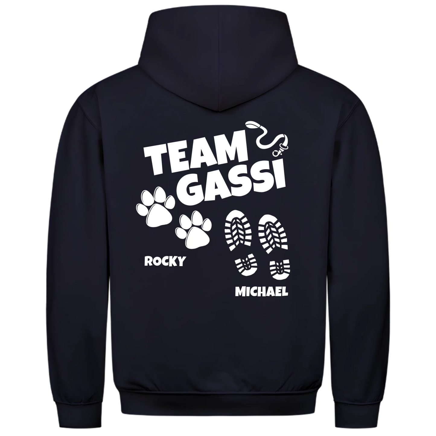 1000x1000 hoodie Blau hinten