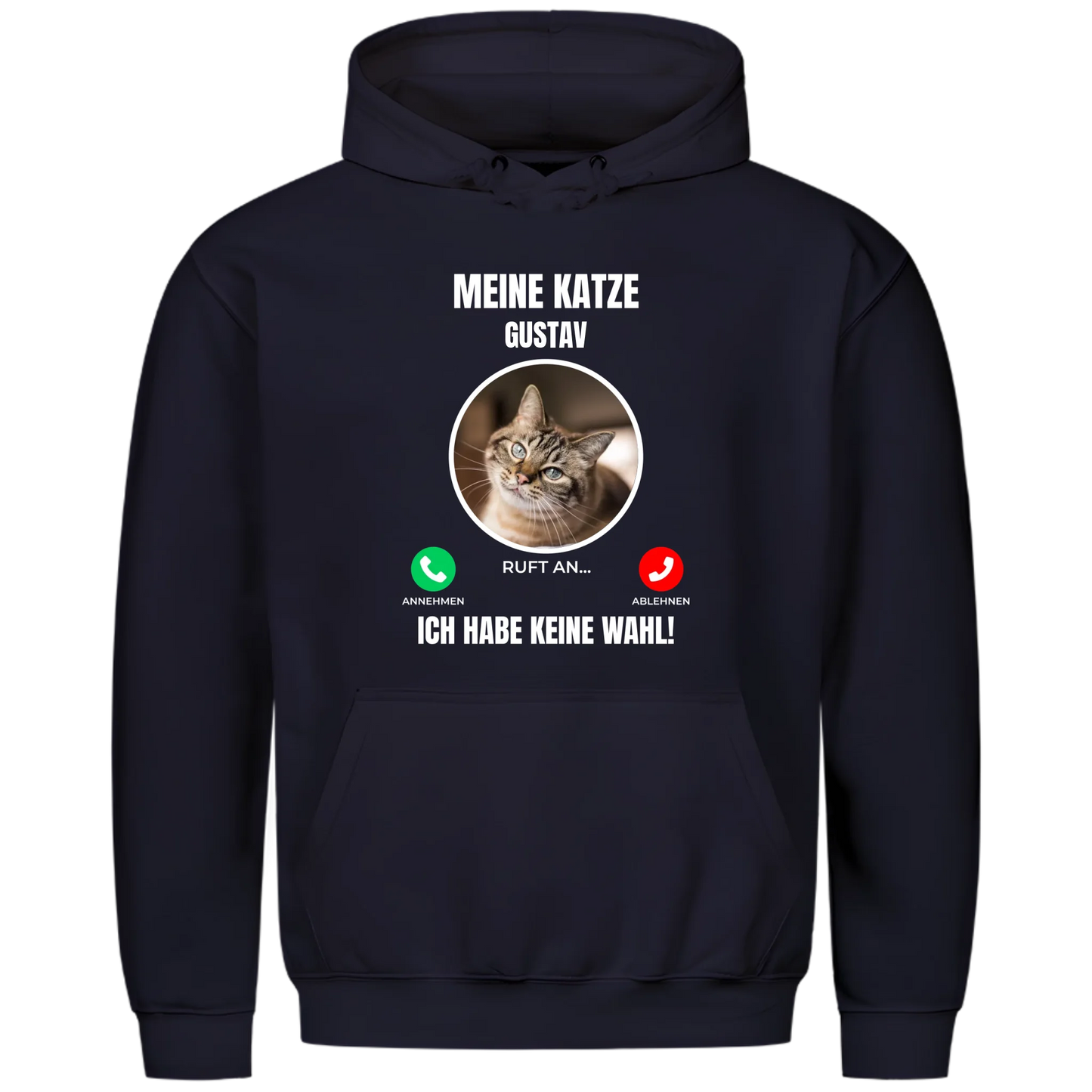 1000x1000 hoodie Blau vorne