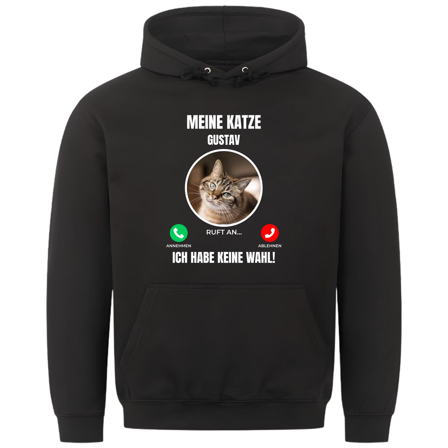 1000x1000 hoodie Schwarz vorne