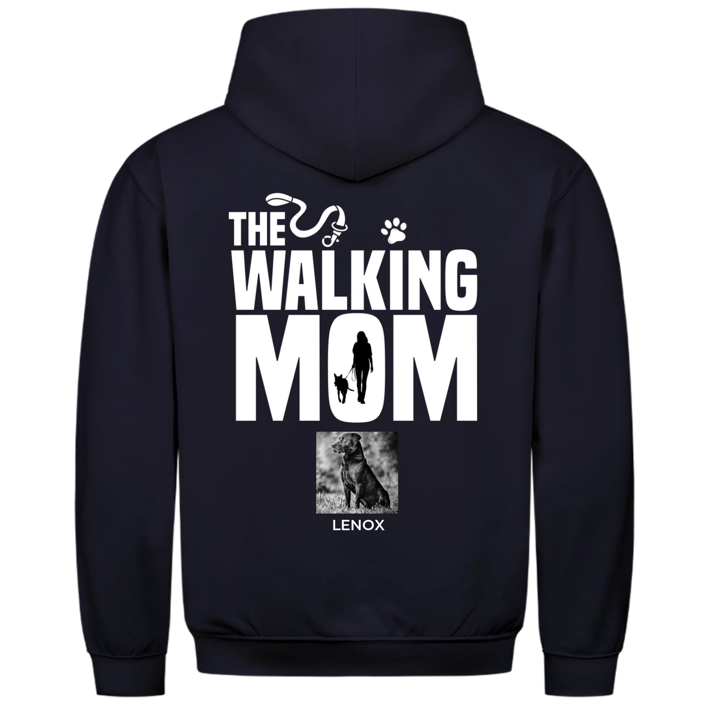 1000x1000 hoodie Blau hinten