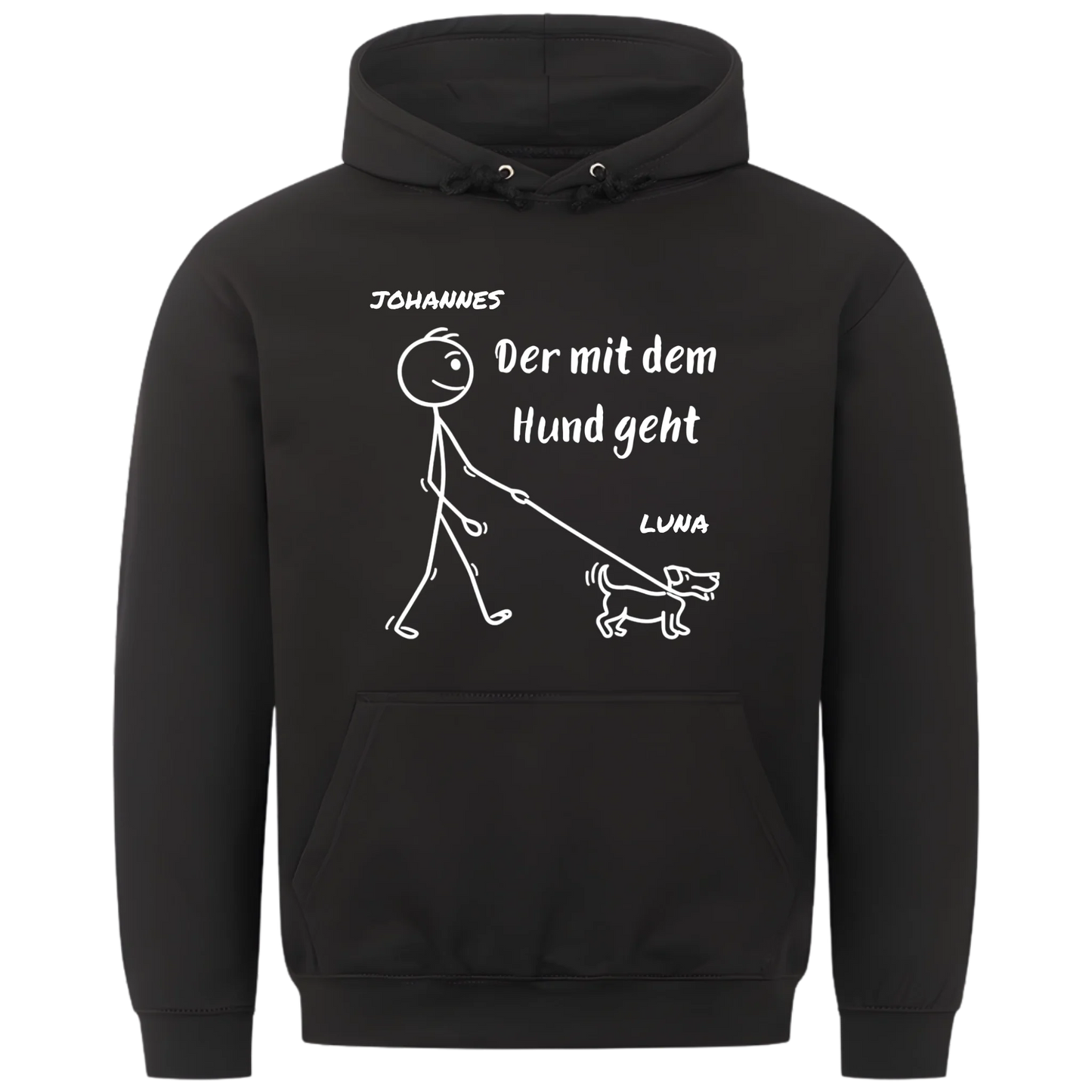 1000x1000 hoodie Schwarz vorne