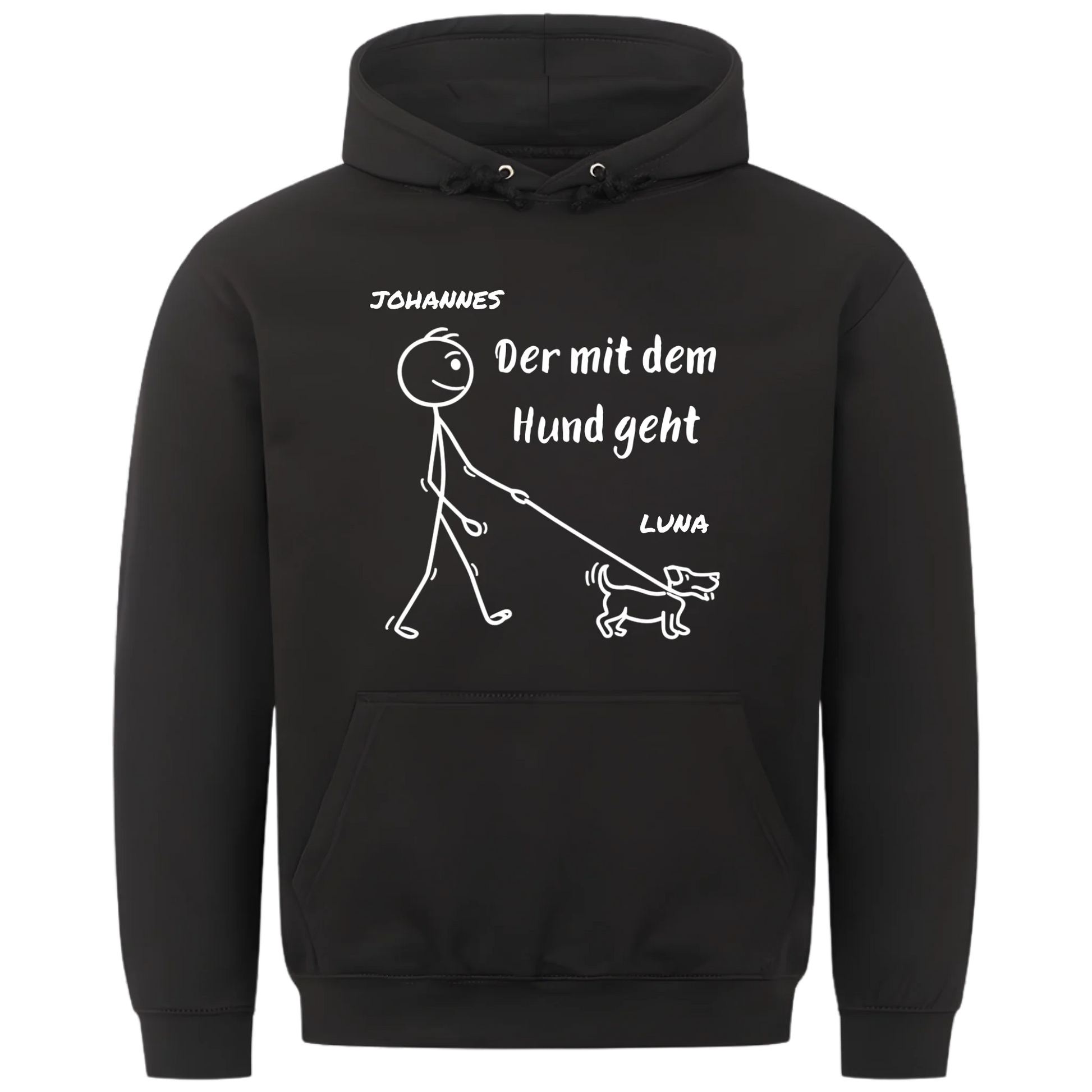 1000x1000 hoodie Schwarz vorne