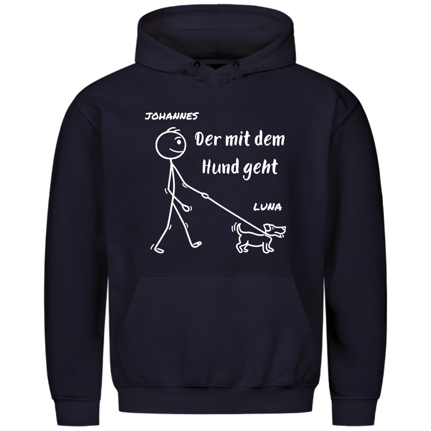 1000x1000 hoodie Blau vorne