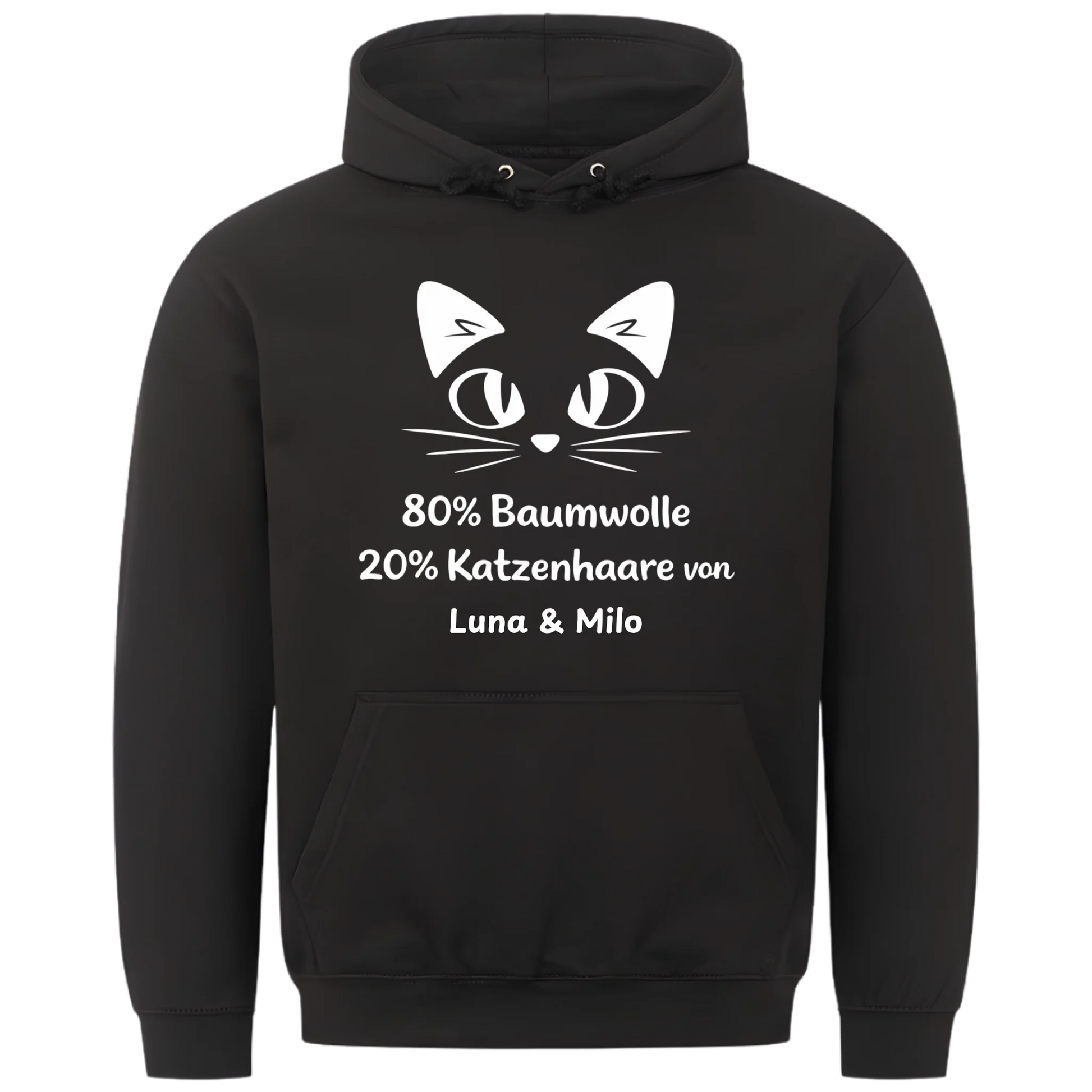 1000x1000 hoodie Schwarz vorne
