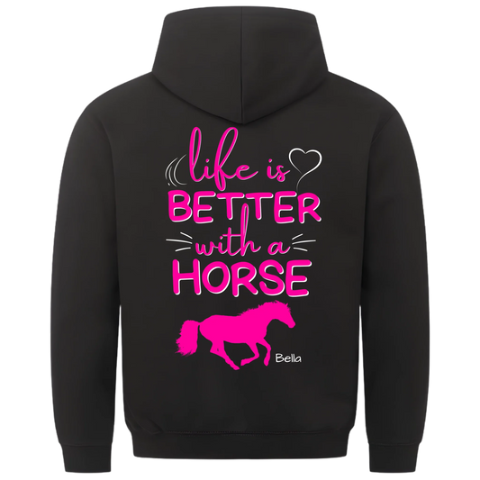 1000x1000 hoodie Schwarz hinten