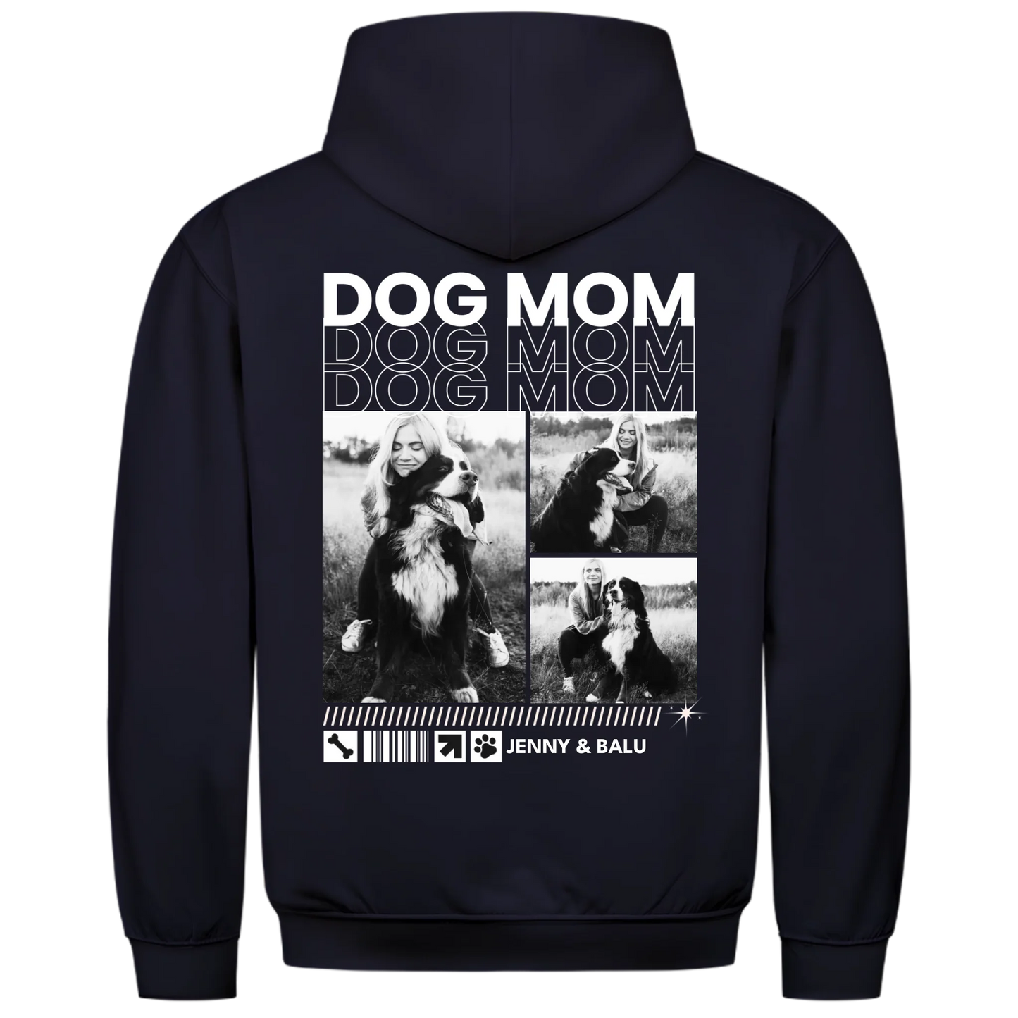 1000x1000 hoodie Blau hinten