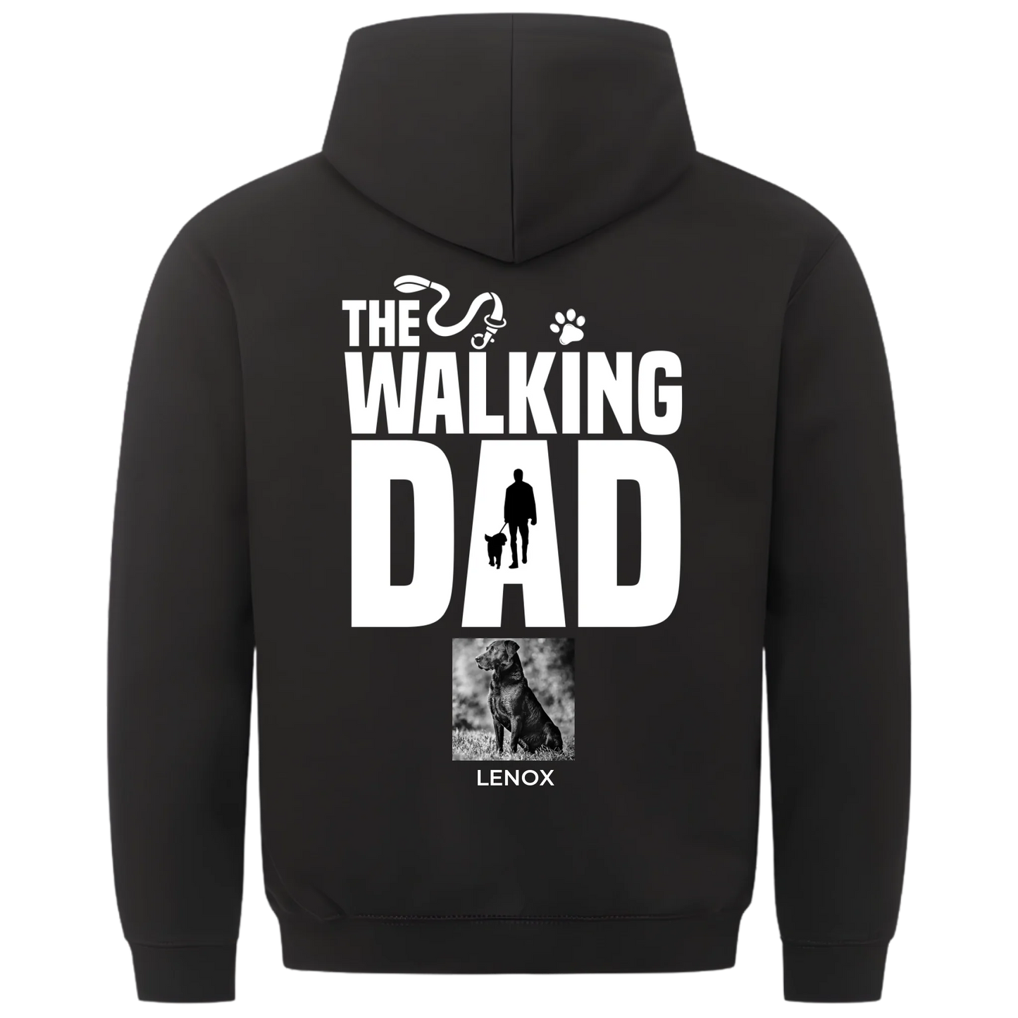 1000x1000 hoodie Schwarz hinten