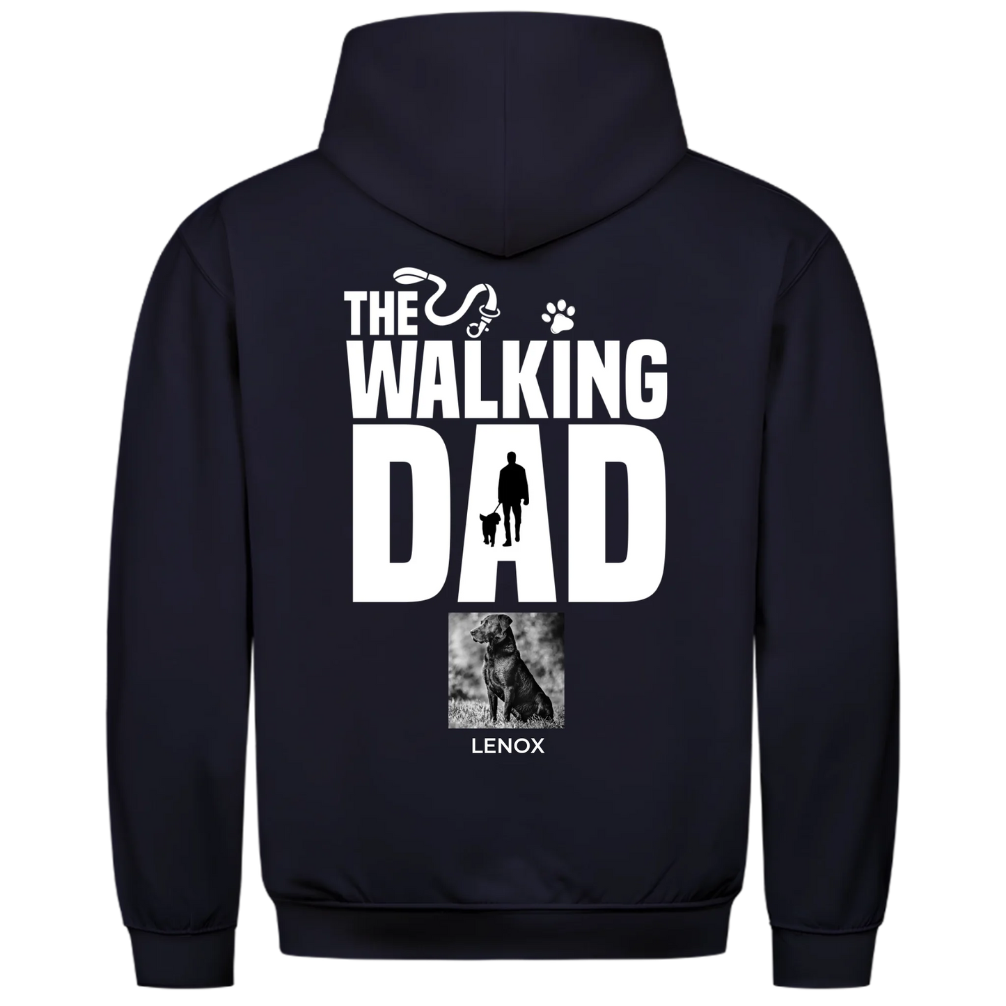 1000x1000 hoodie Blau hinten