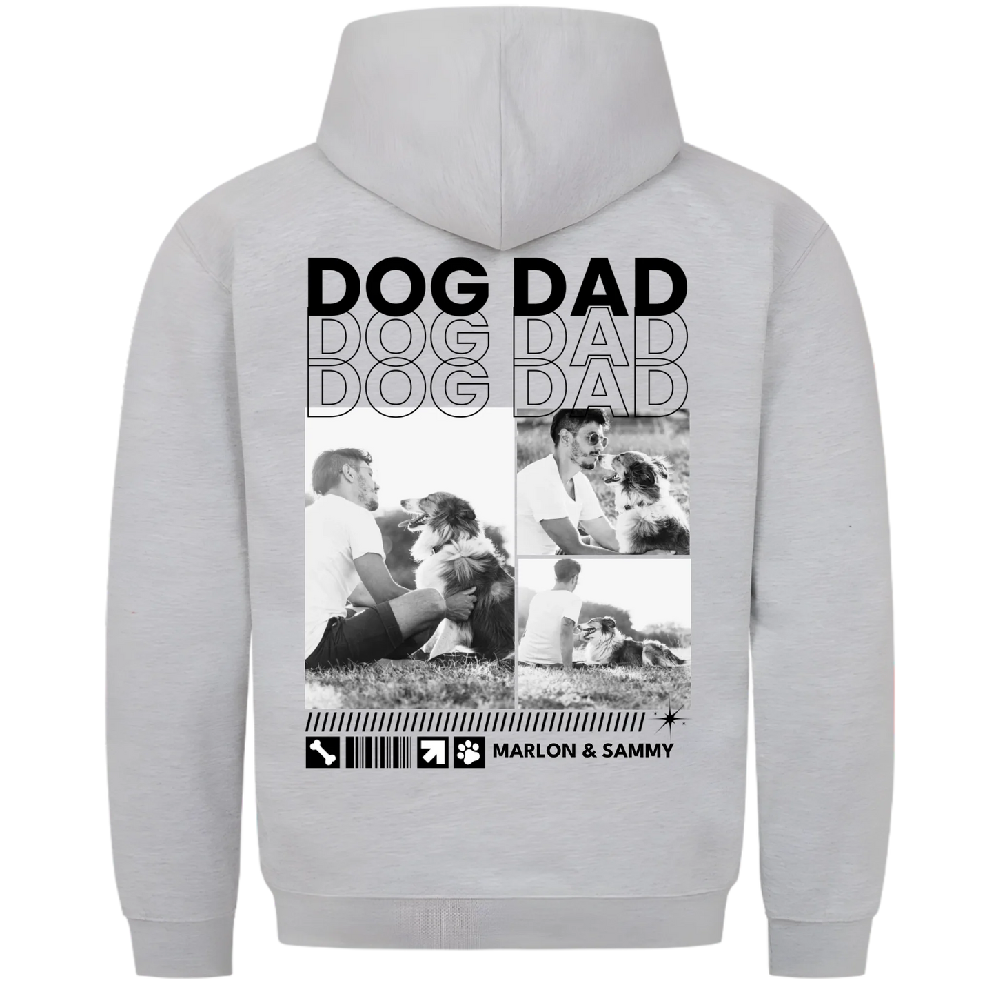 1000x1000 hoodie grau meliert hinten