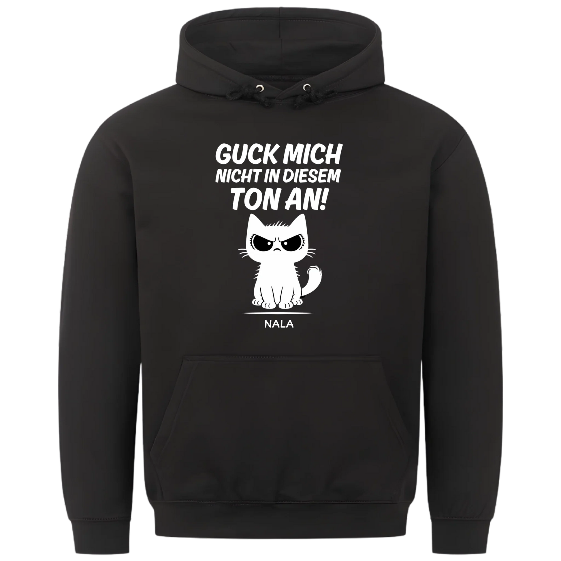 1000x1000 hoodie Schwarz vorne