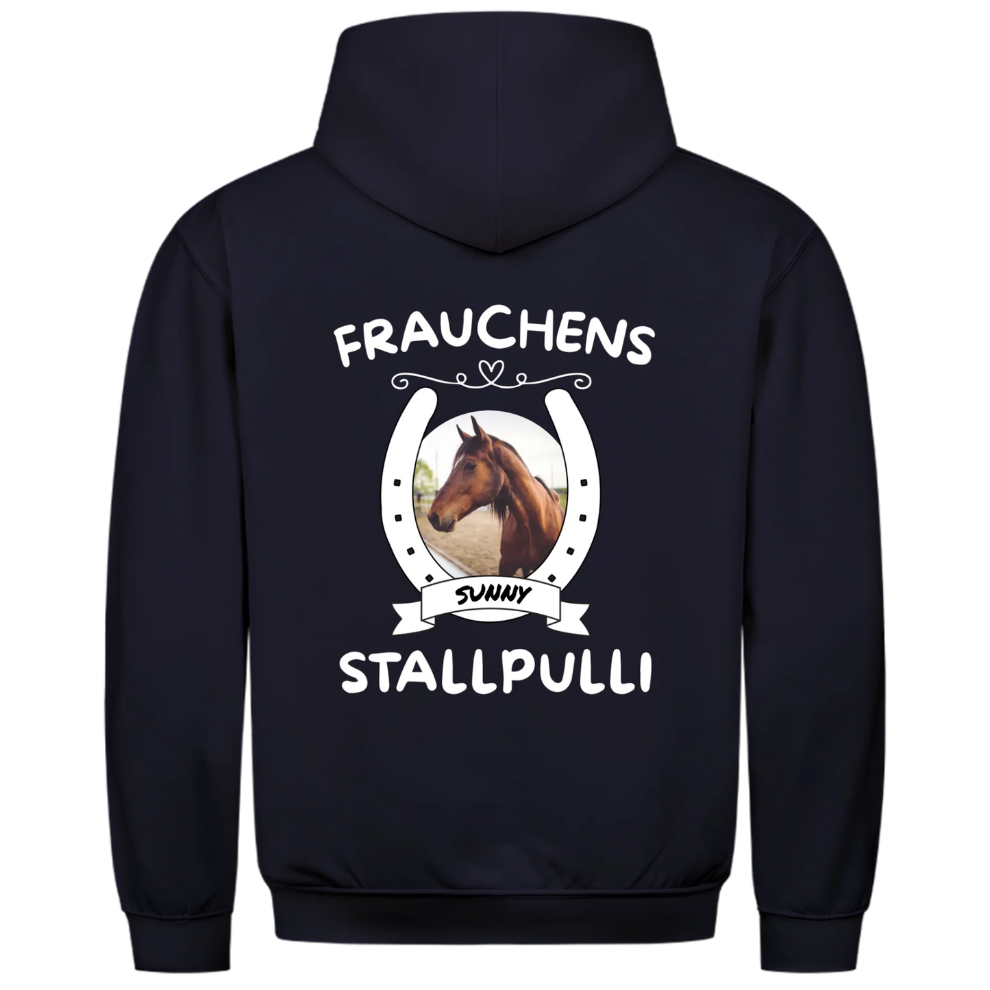 1000x1000 hoodie Blau hinten