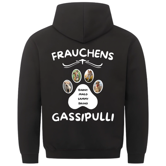 1000x1000 hoodie Schwarz hinten