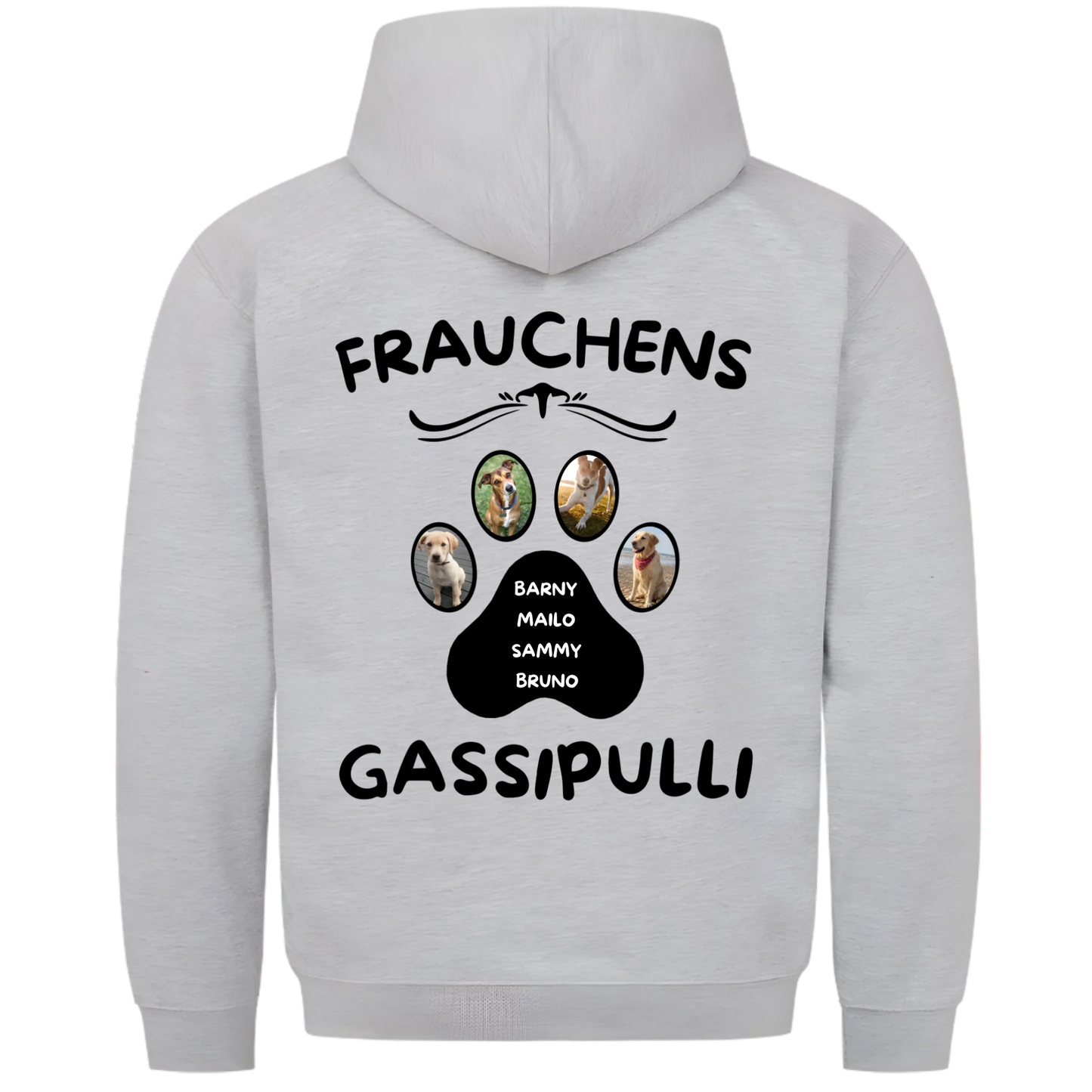 1000x1000 hoodie grau meliert hinten
