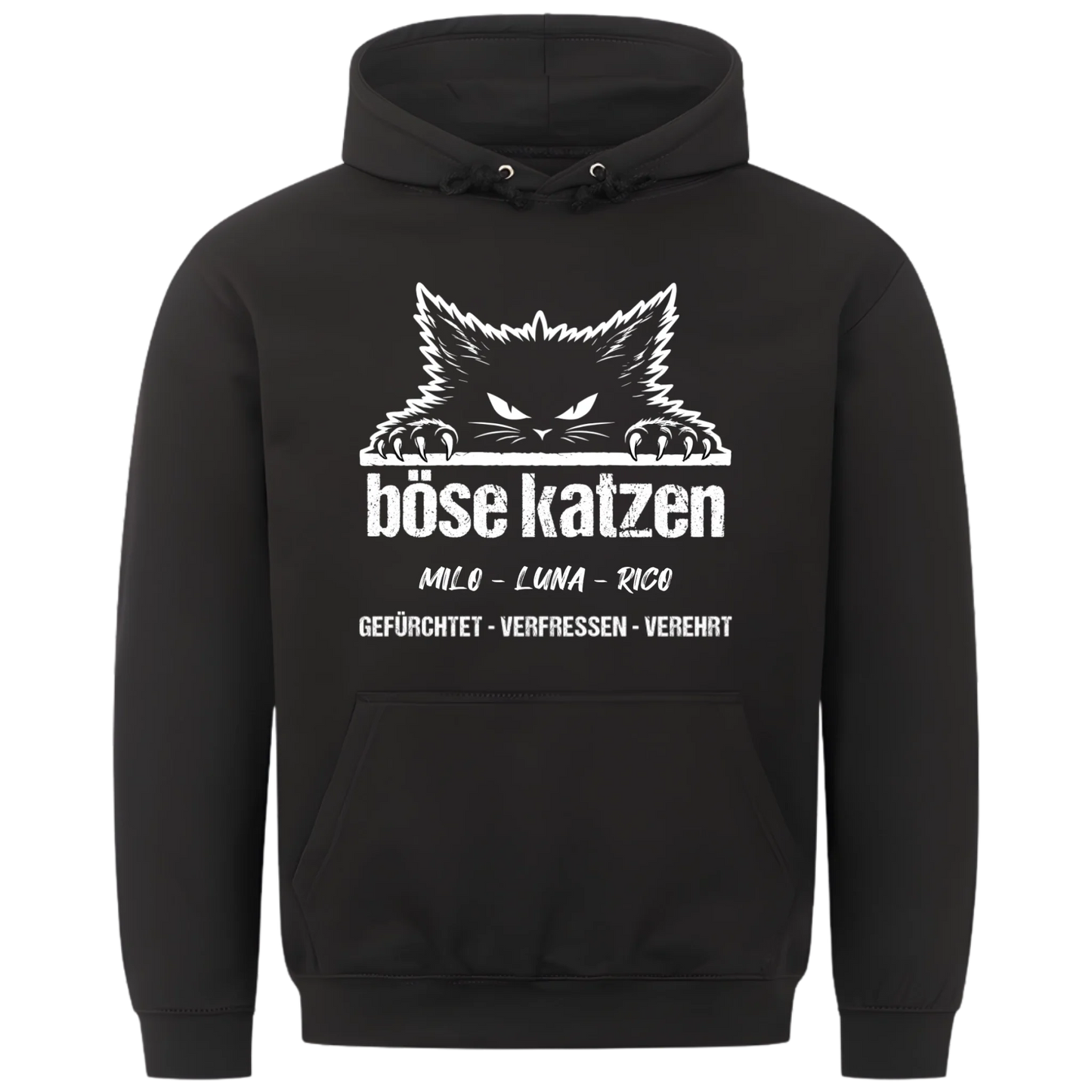 1000x1000 hoodie Schwarz vorne