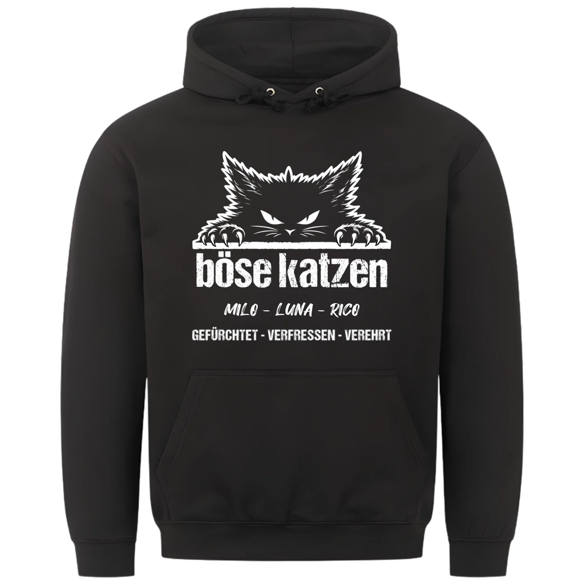 1000x1000 hoodie Schwarz vorne