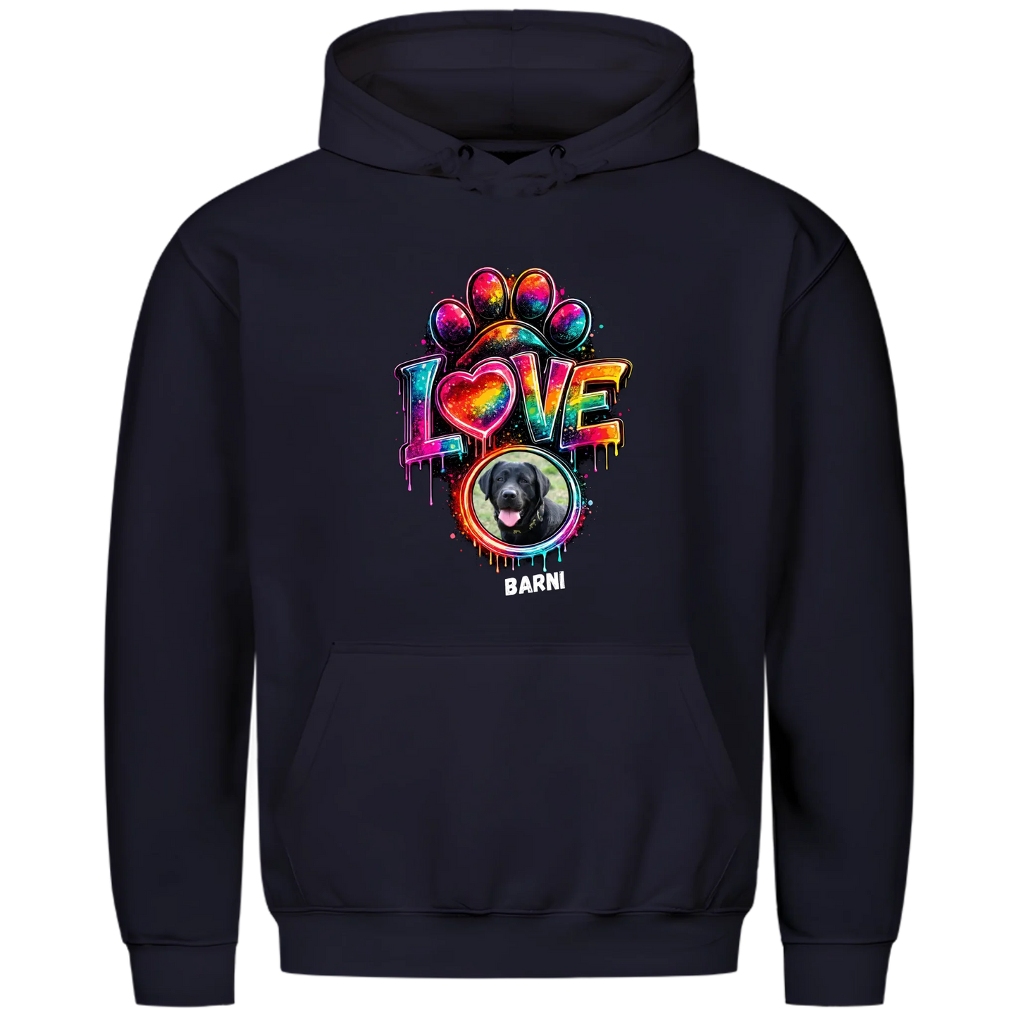1000x1000 hoodie Blau vorne