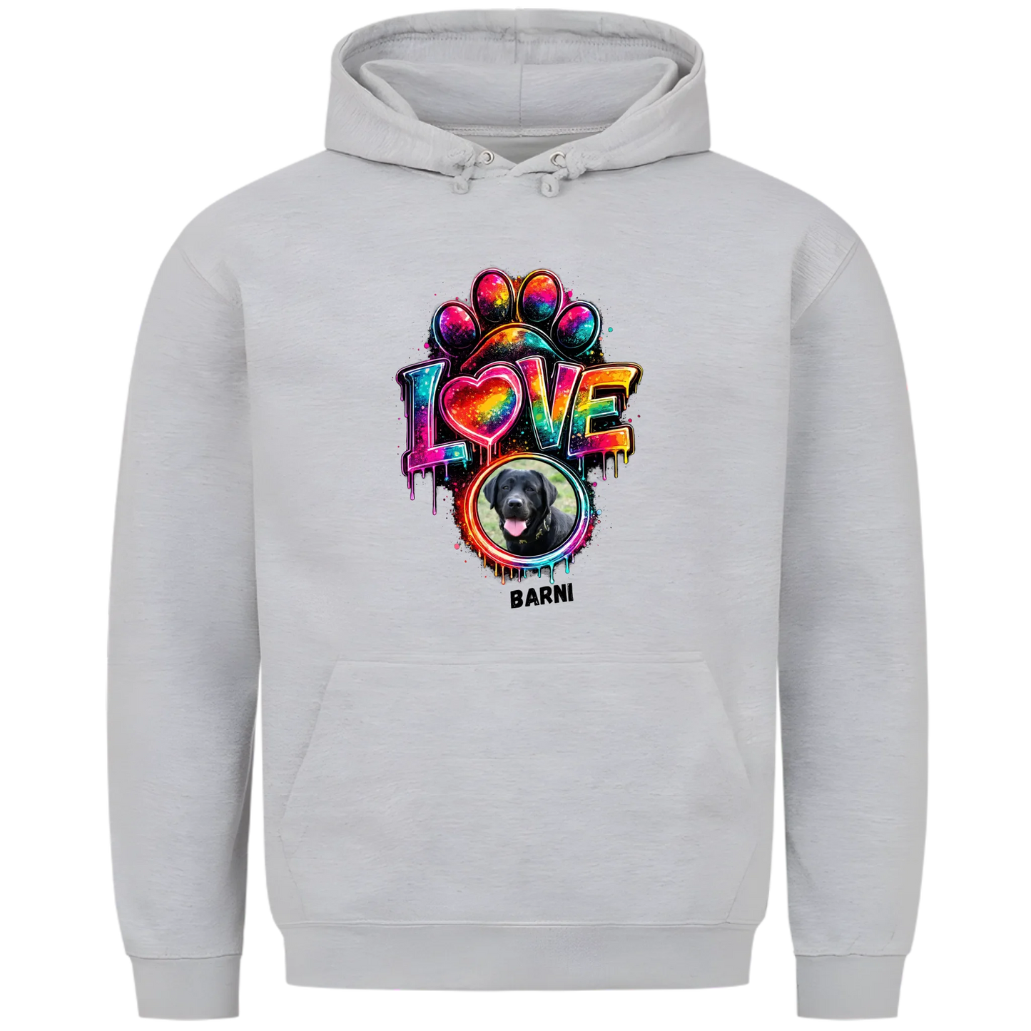 1000x1000 hoodie grau meliert vorne