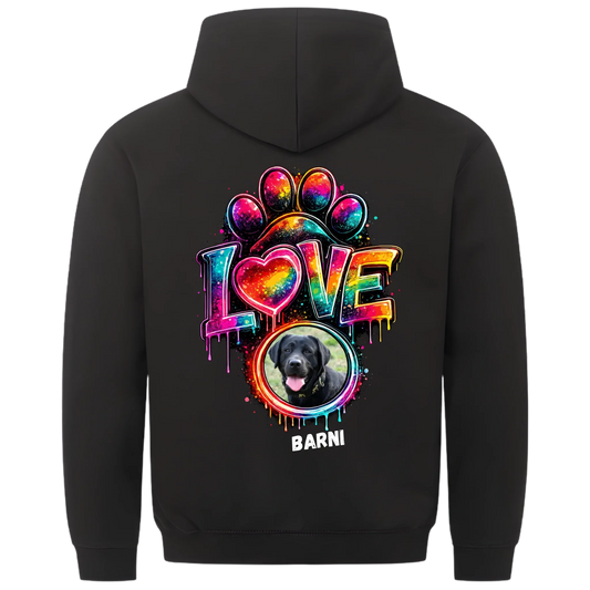 1000x1000 hoodie Schwarz hinten