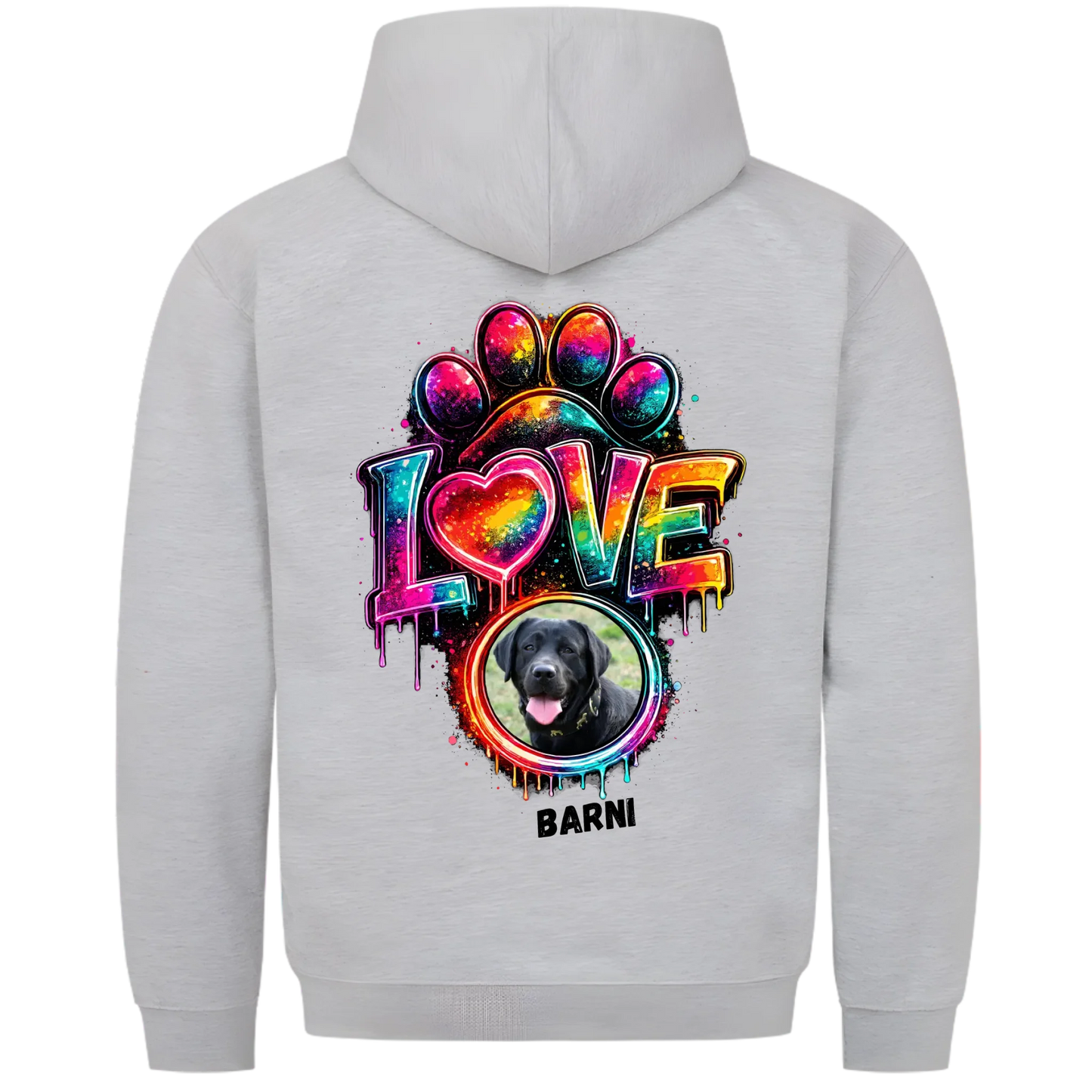 1000x1000 hoodie grau meliert hinten