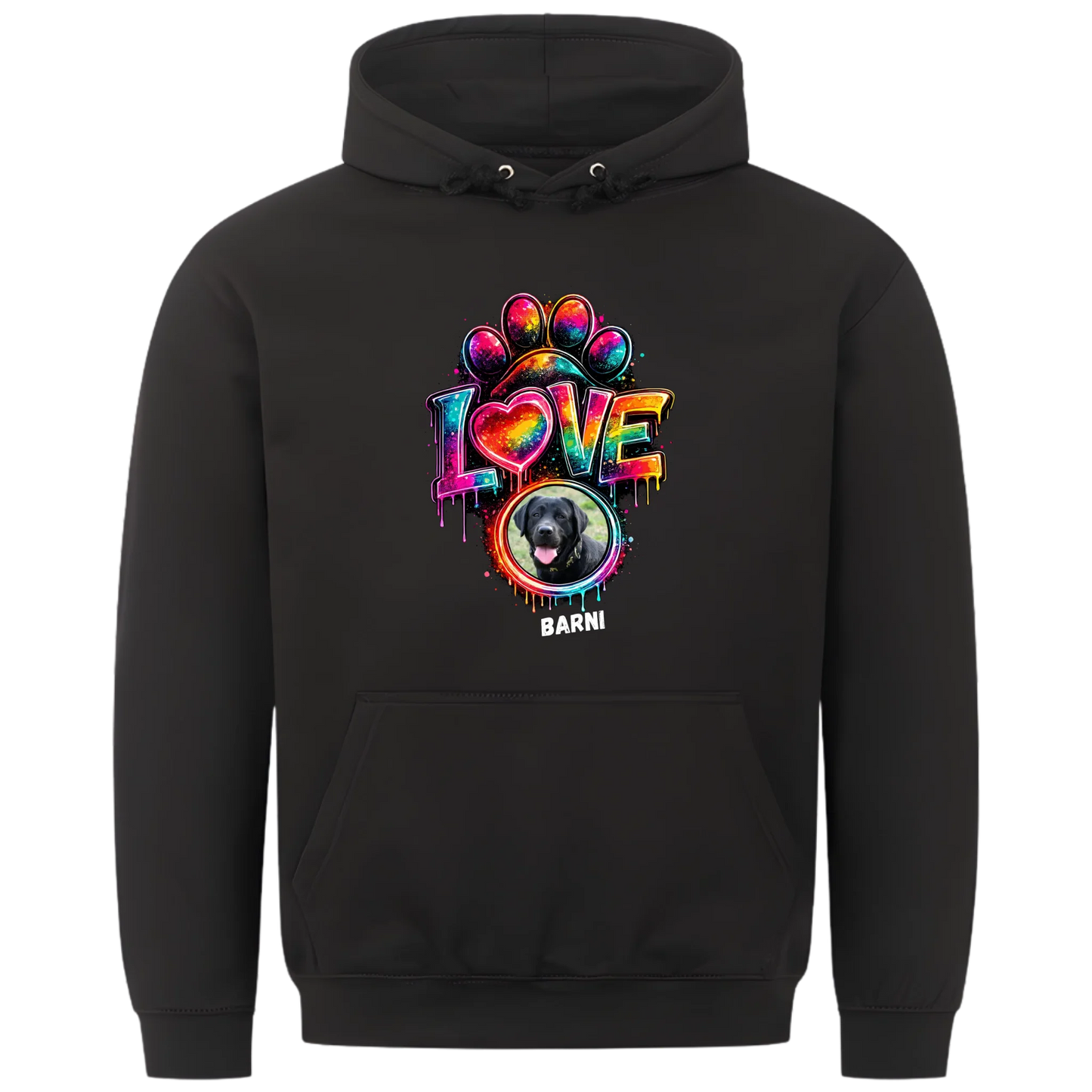 1000x1000 hoodie Schwarz vorne