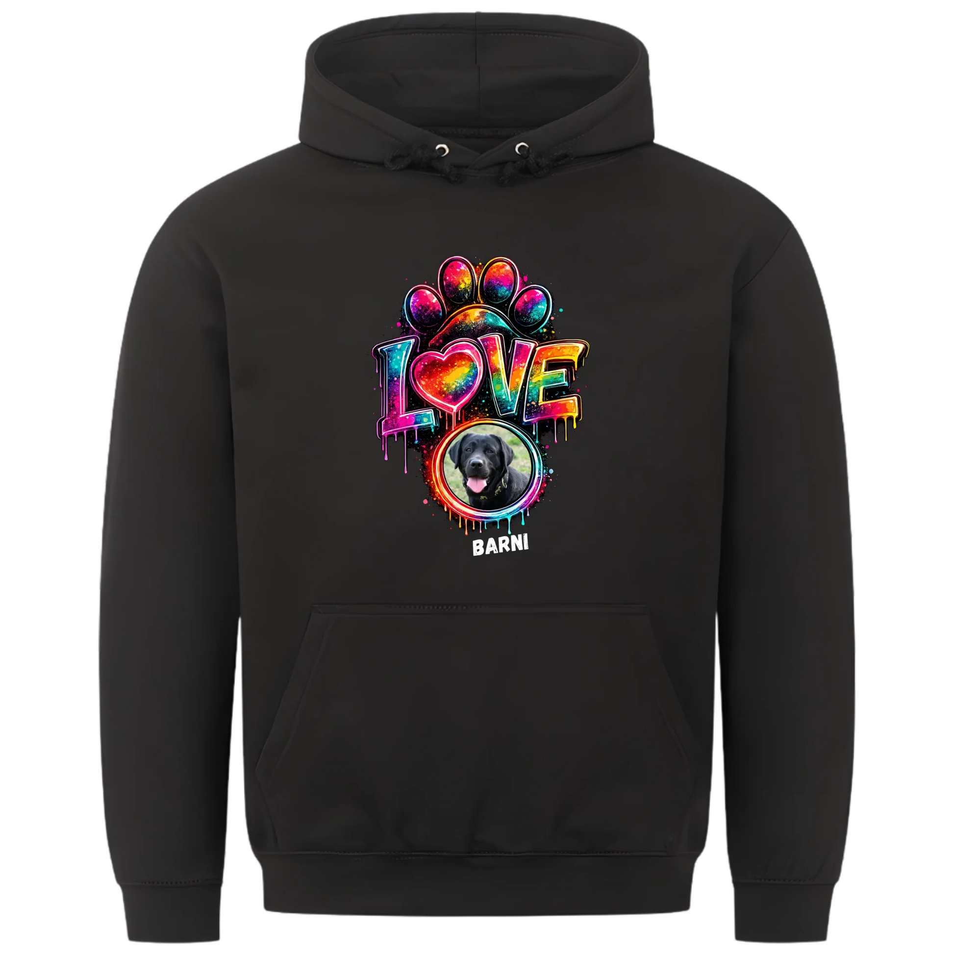 1000x1000 hoodie Schwarz vorne