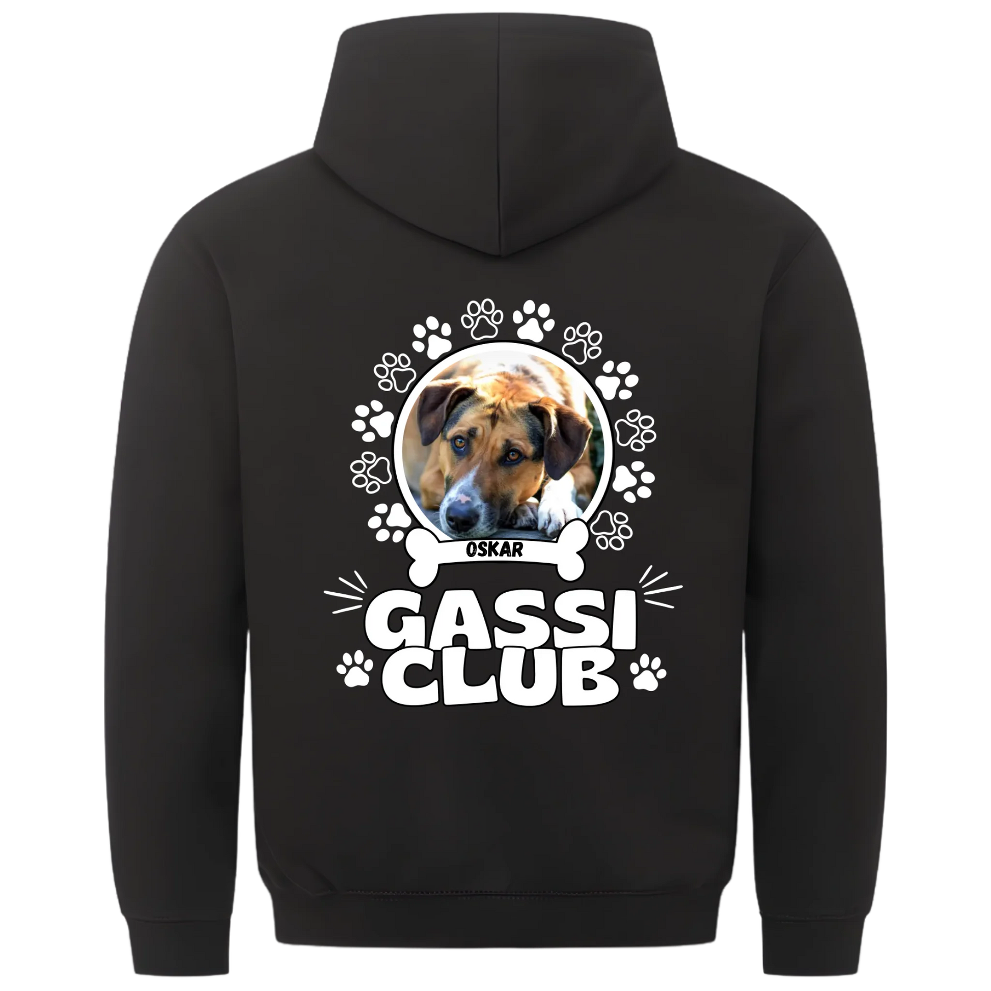 1000x1000 hoodie Schwarz hinten