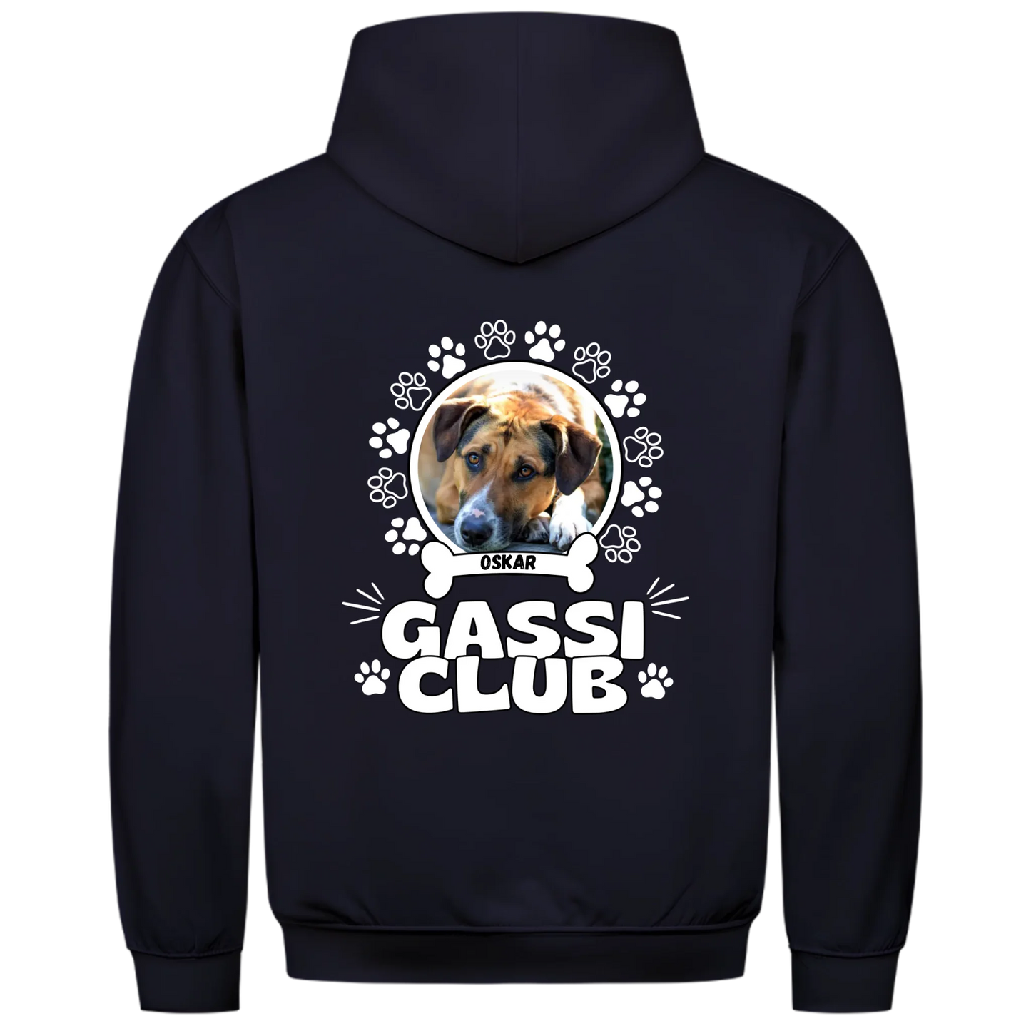 1000x1000 hoodie Blau hinten