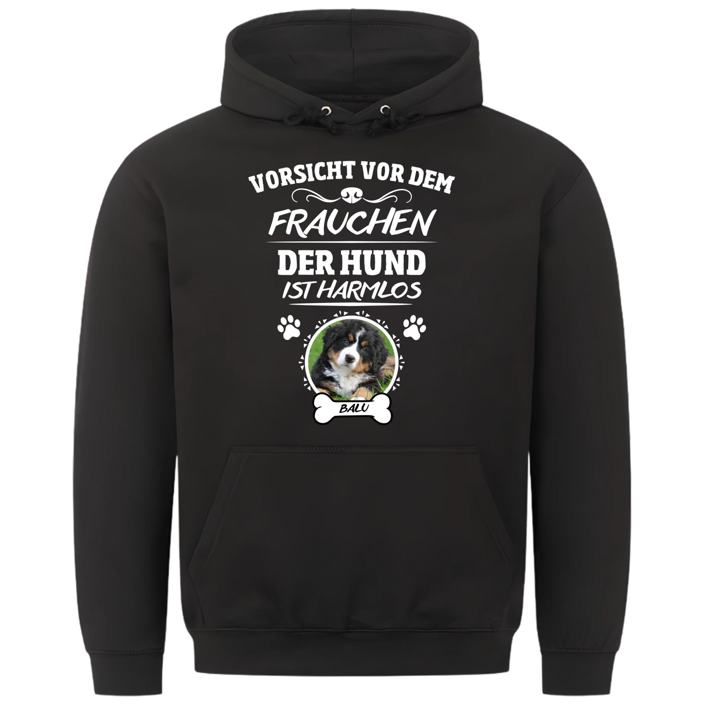 1000x1000 hoodie Schwarz vorne