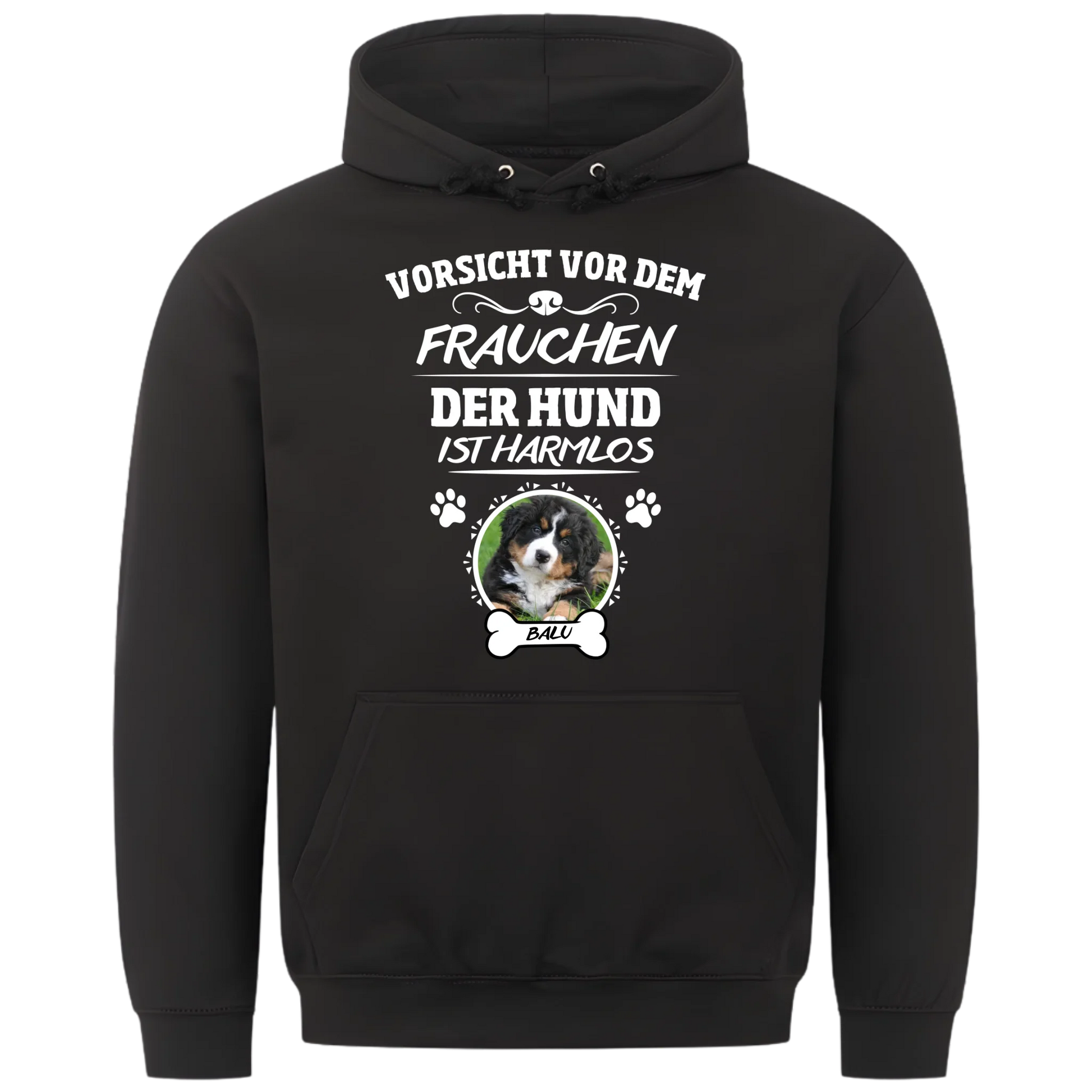 1000x1000 hoodie Schwarz vorne